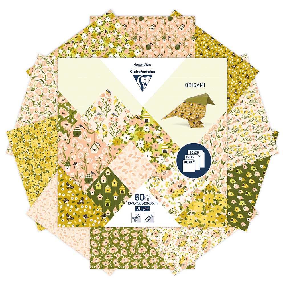 clairefontaine-origami-papier-printemps-60-feuilles-70g image 2
