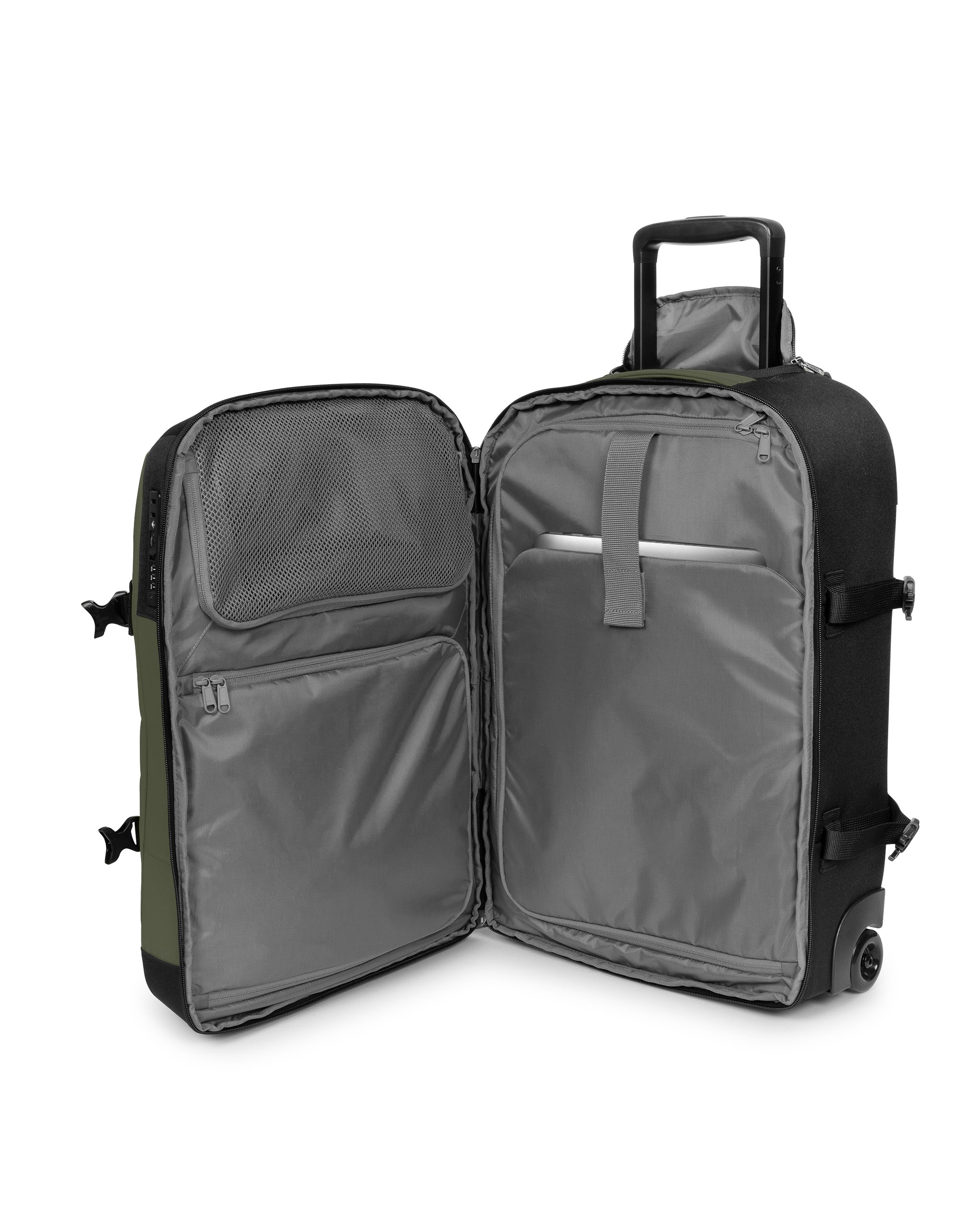eastpak-transit-r-pro-s-valise-cabine-khaki-pro-coated image 7