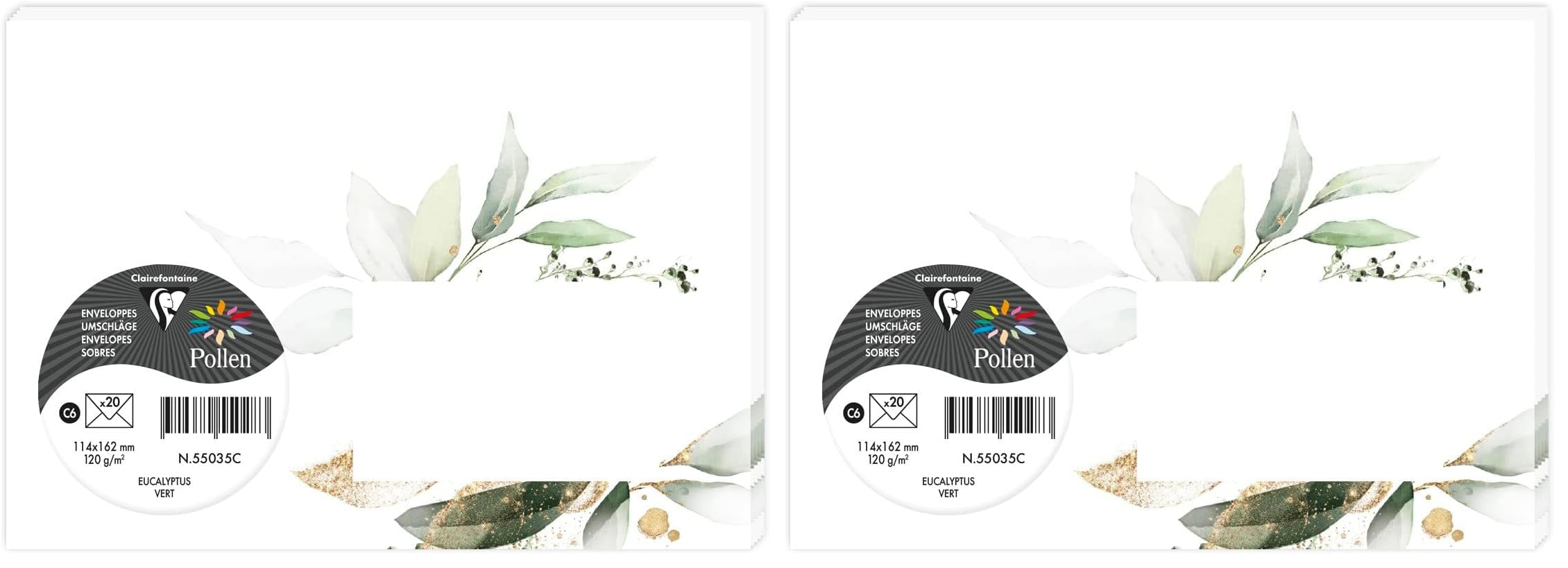 clairefontaine-pollen-55038c-enveloppes-c6-rose-2-lot-de-20 image 5