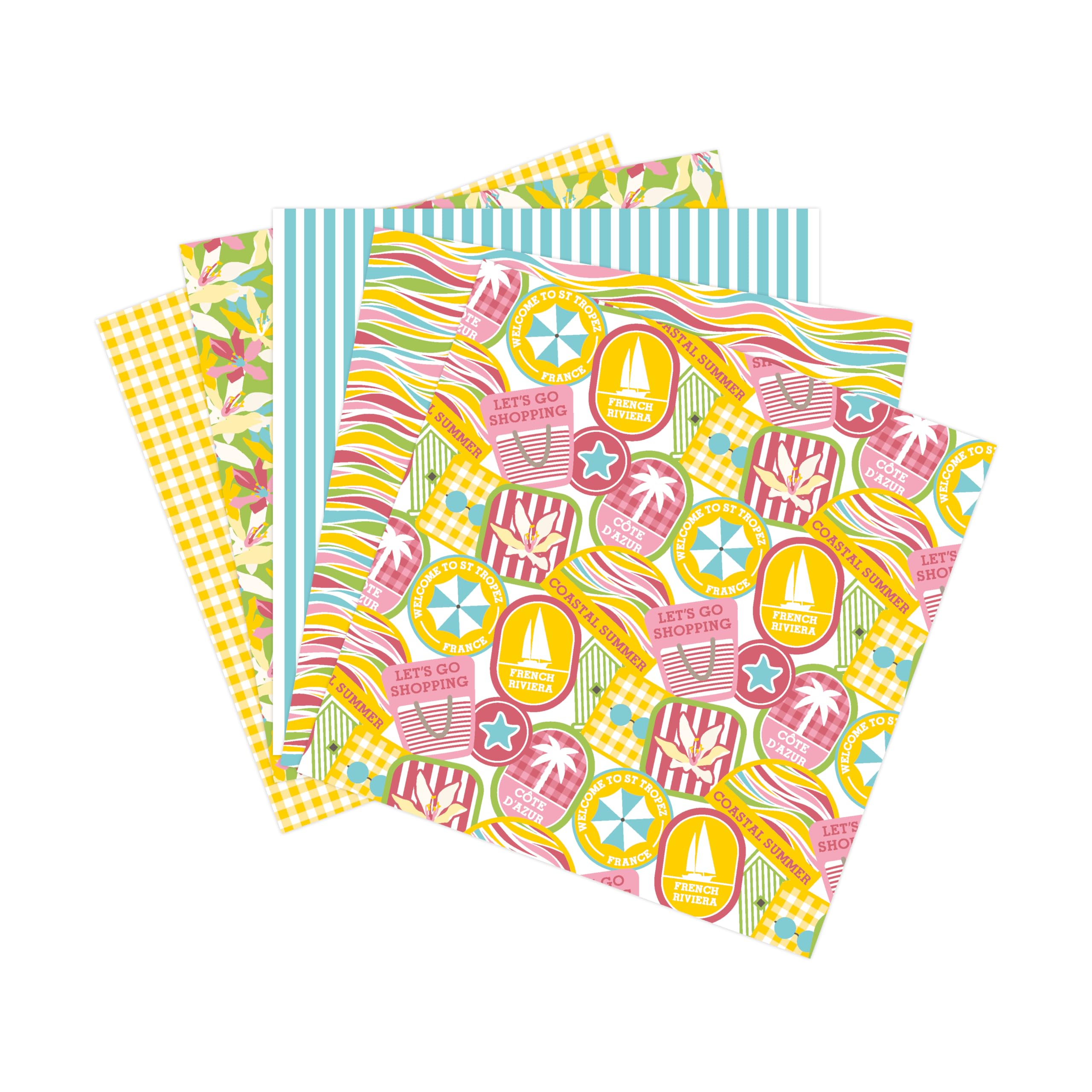 clairefontaine-95740c-papier-imprim-floral-30-5x30-5-lot-de-5 image 2