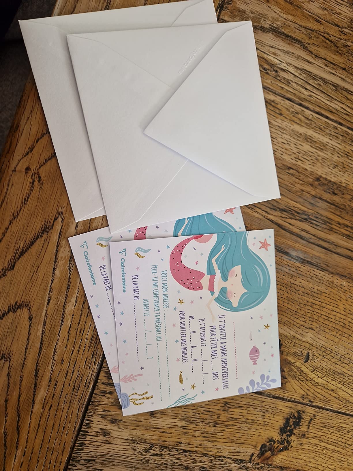 Enveloppes assorties