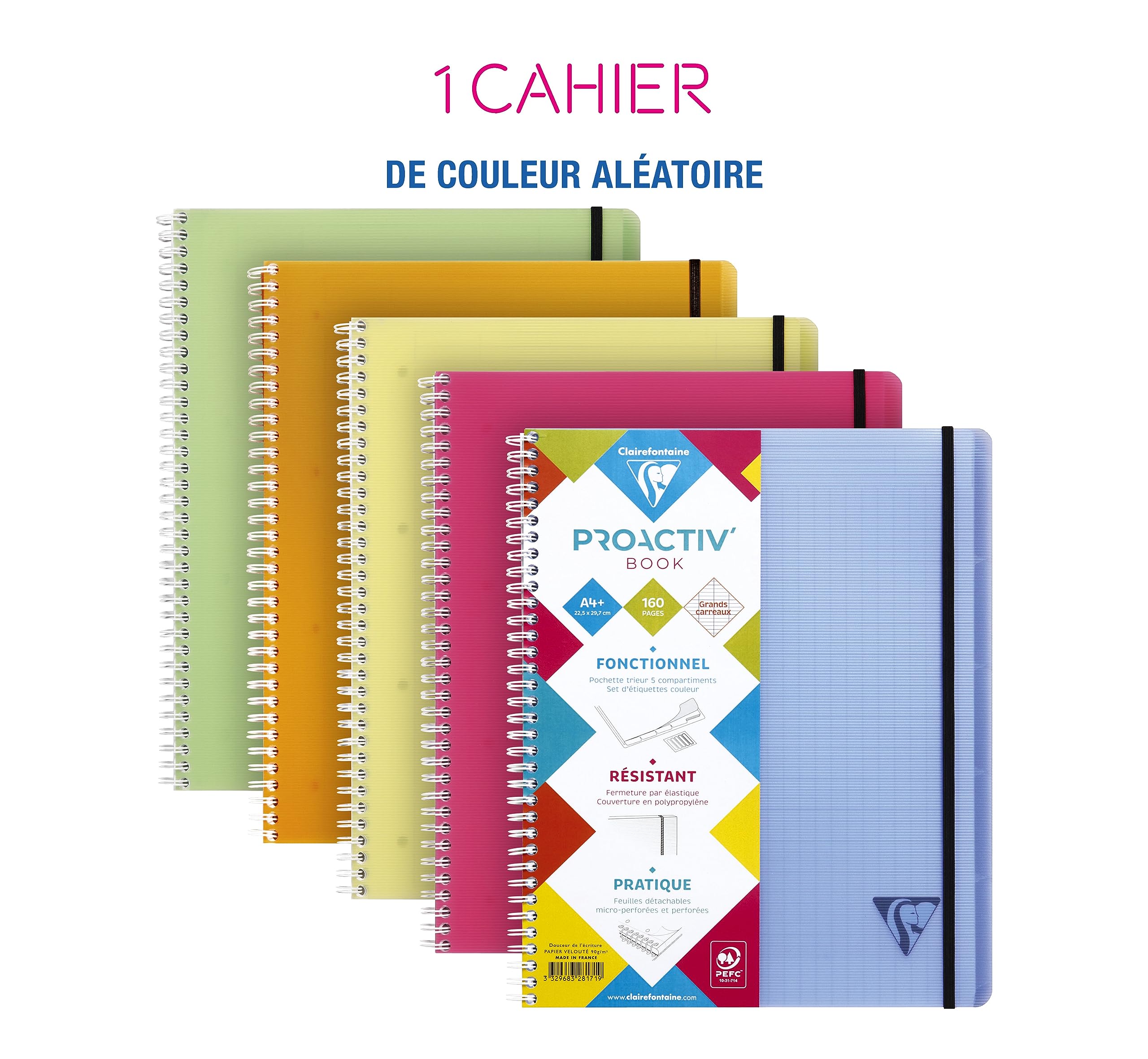 clairefontaine-proactiv-book-cahier-trieur-a4-160p-90g image 2