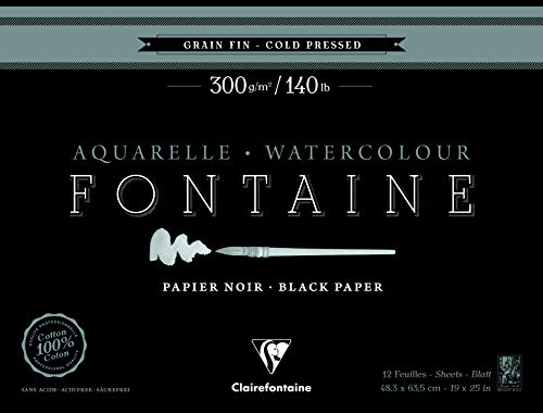 clairefontaine-fontaine-975308c-bloc-aquarelle-noir-23x30-5cm image 5