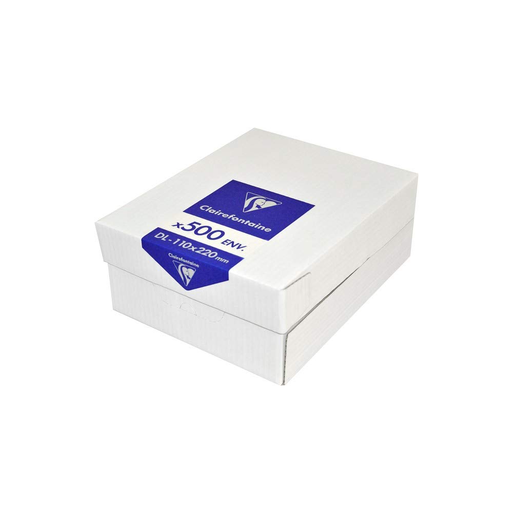 clairefontaine-triomphe-enveloppes-blanches-11x22-cm-80g-x500 image 2