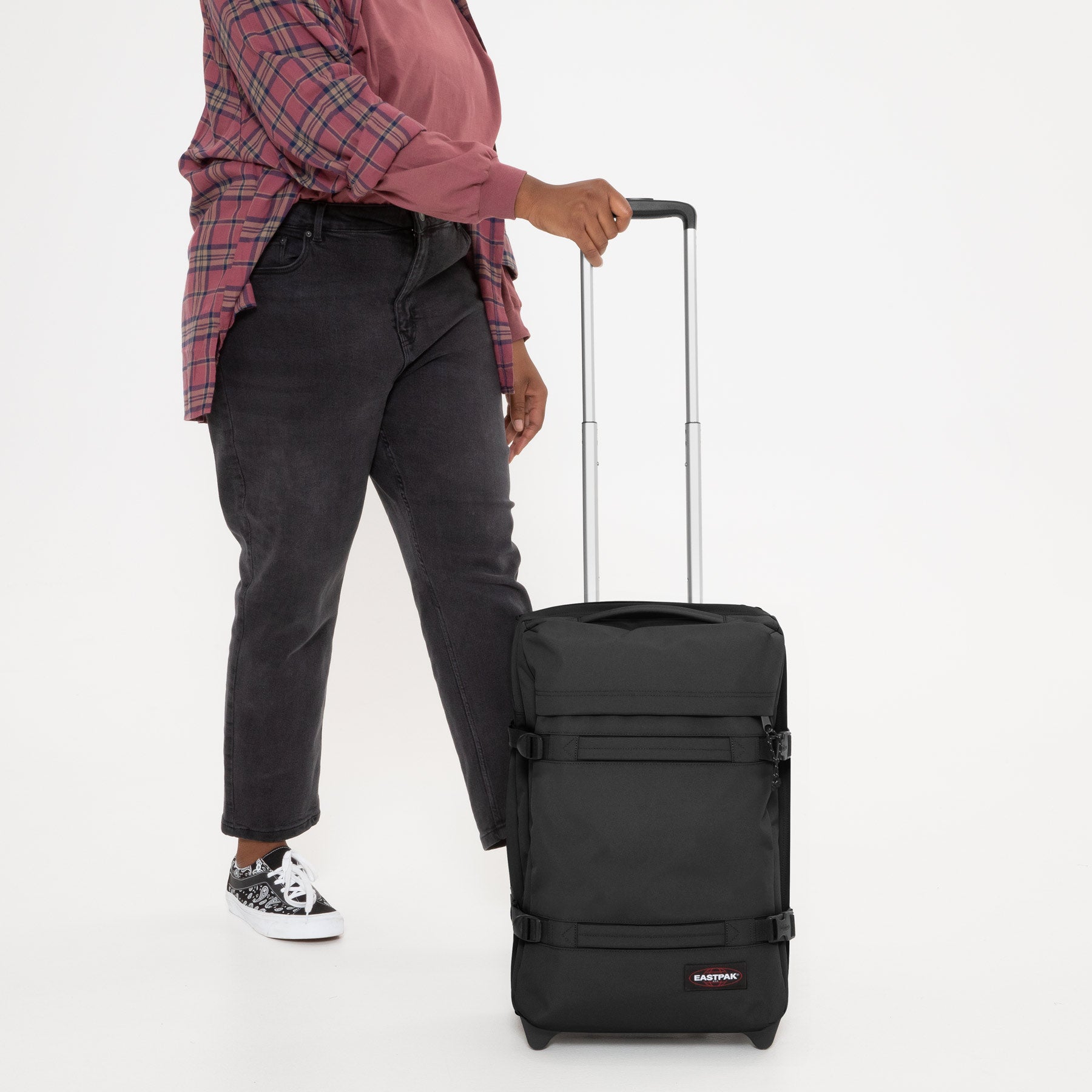 eastpak-transit-r-s-valise-cabine-black-noire-2-roues image 2
