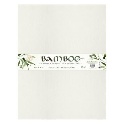 clairefontaine-painton-papier-bamboo-56x76-tui-5-feuilles image 1