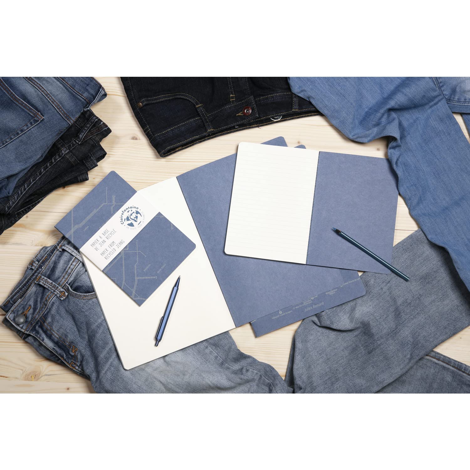 clairefontaine-jeans-cocoa-carnet-spirale-a5-m-tro-lign-148p image 6