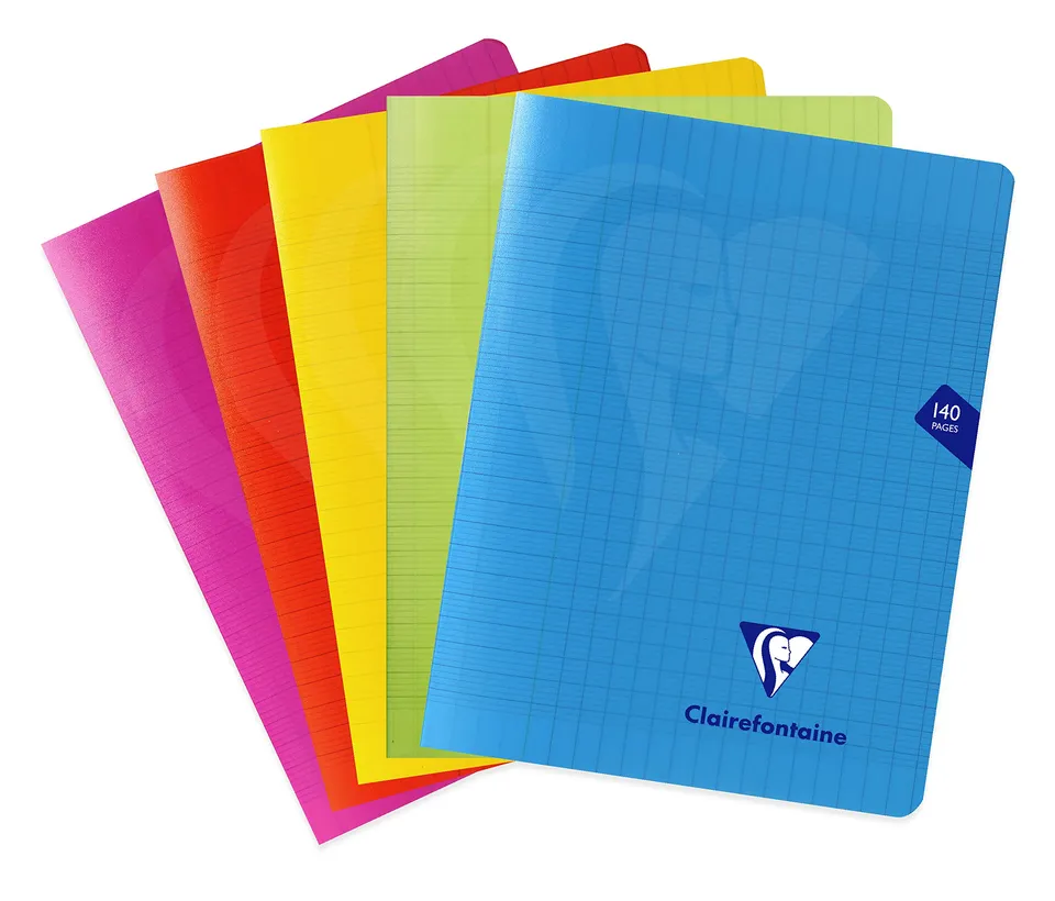 clairefontaine-303781c-back-to-basics-cahier-17x22-grands-carreaux-90g image 1