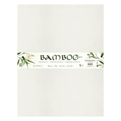 clairefontaine-painton-papier-bamboo-56x76-tui-5-feuilles image 1