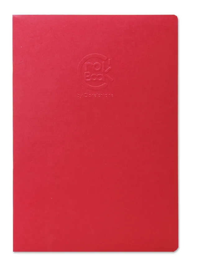 clairefontaine-crok-book-cahier-dessin-a4-90g-couverture-rouge image 1