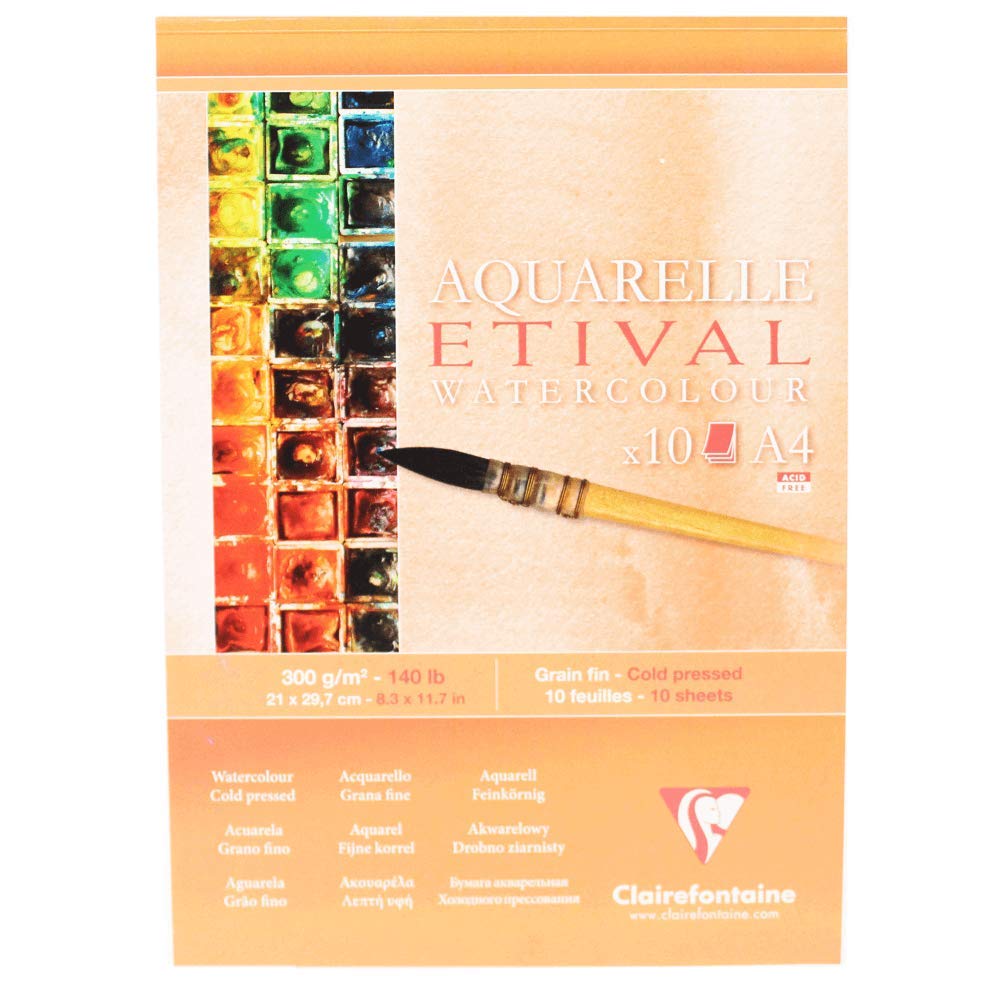 clairefontaine-etival-bloc-papier-aquarelle-a3-200g-10-feuilles-grain-fin image 8