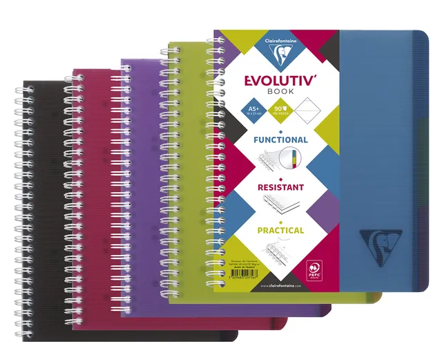 clairefontaine-linicolor-329756c-carnet-spirale-a5-180-pages image 1