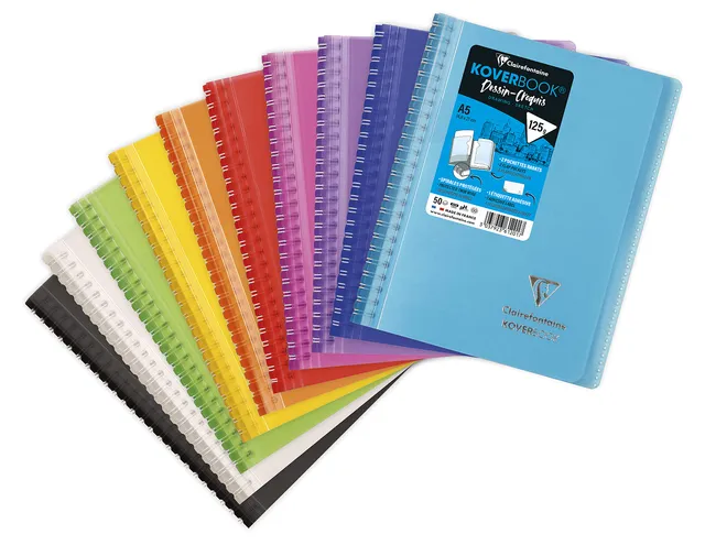 clairefontaine-koverbook-carnet-croquis-a5-125g-couleur-al-atoire image 1