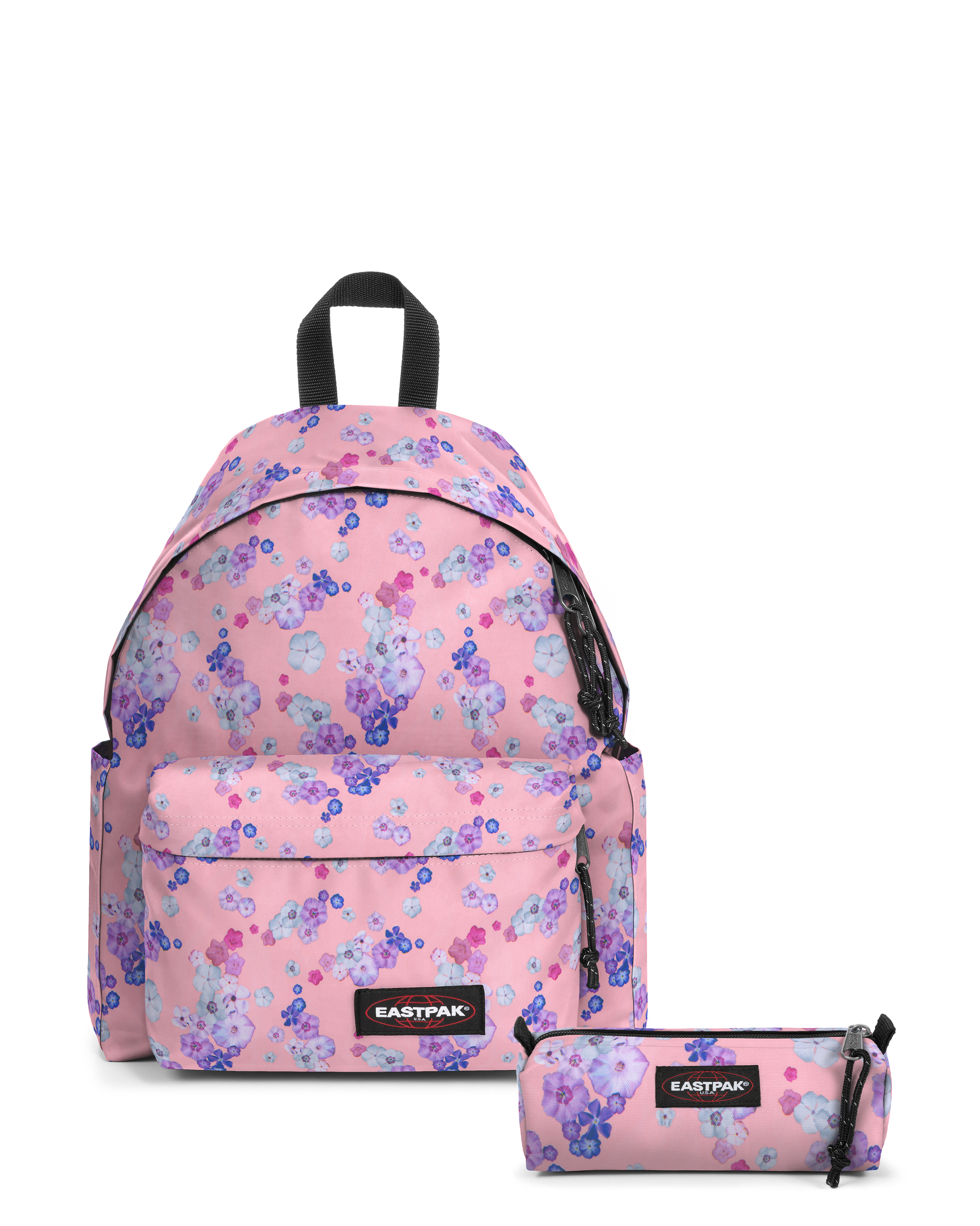 eastpak-bundle-floral-bloom-pink-sac-dos-rose-floral image 1
