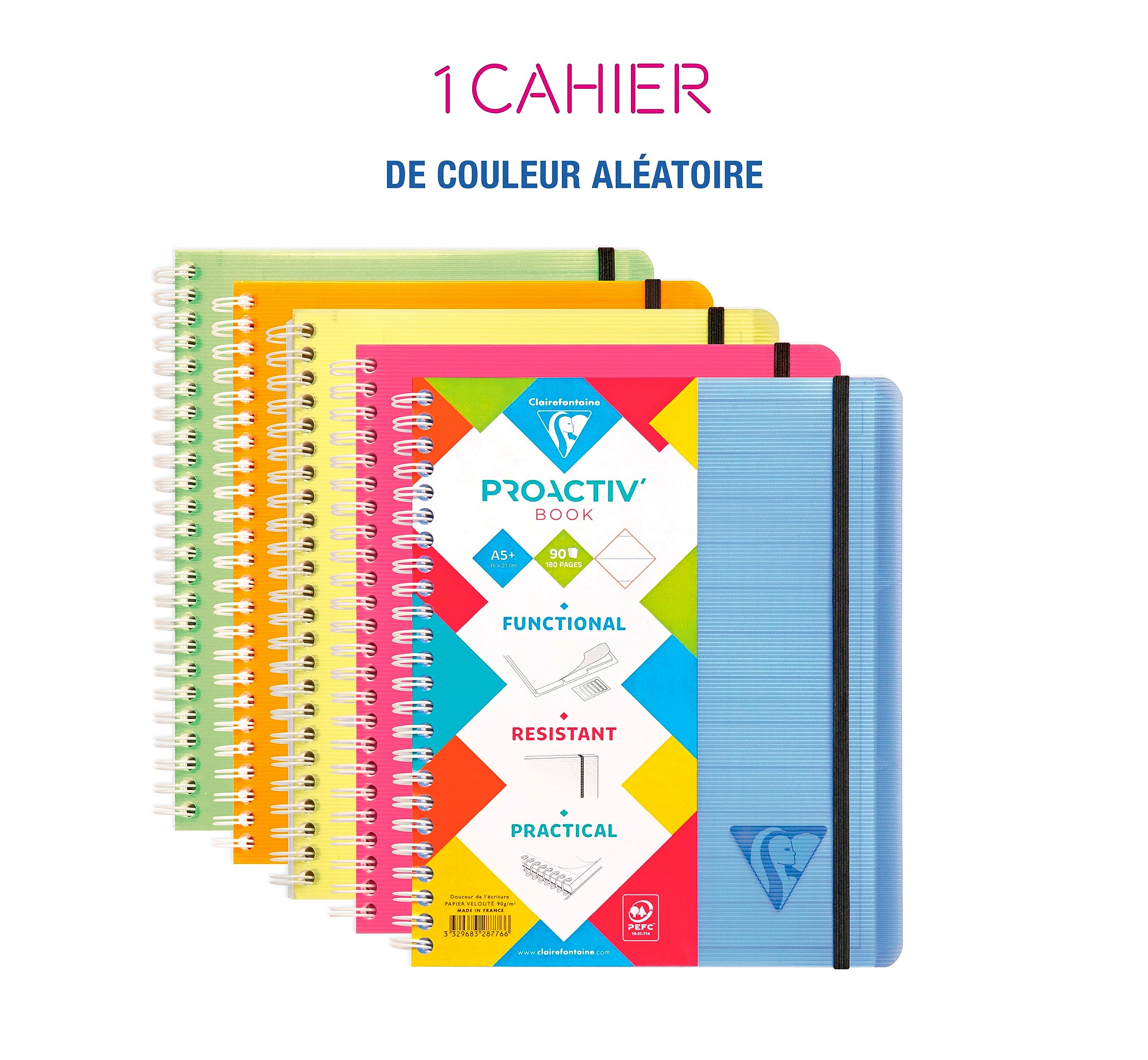 clairefontaine-linicolor-cahier-trieur-spirale-a5-lign image 2