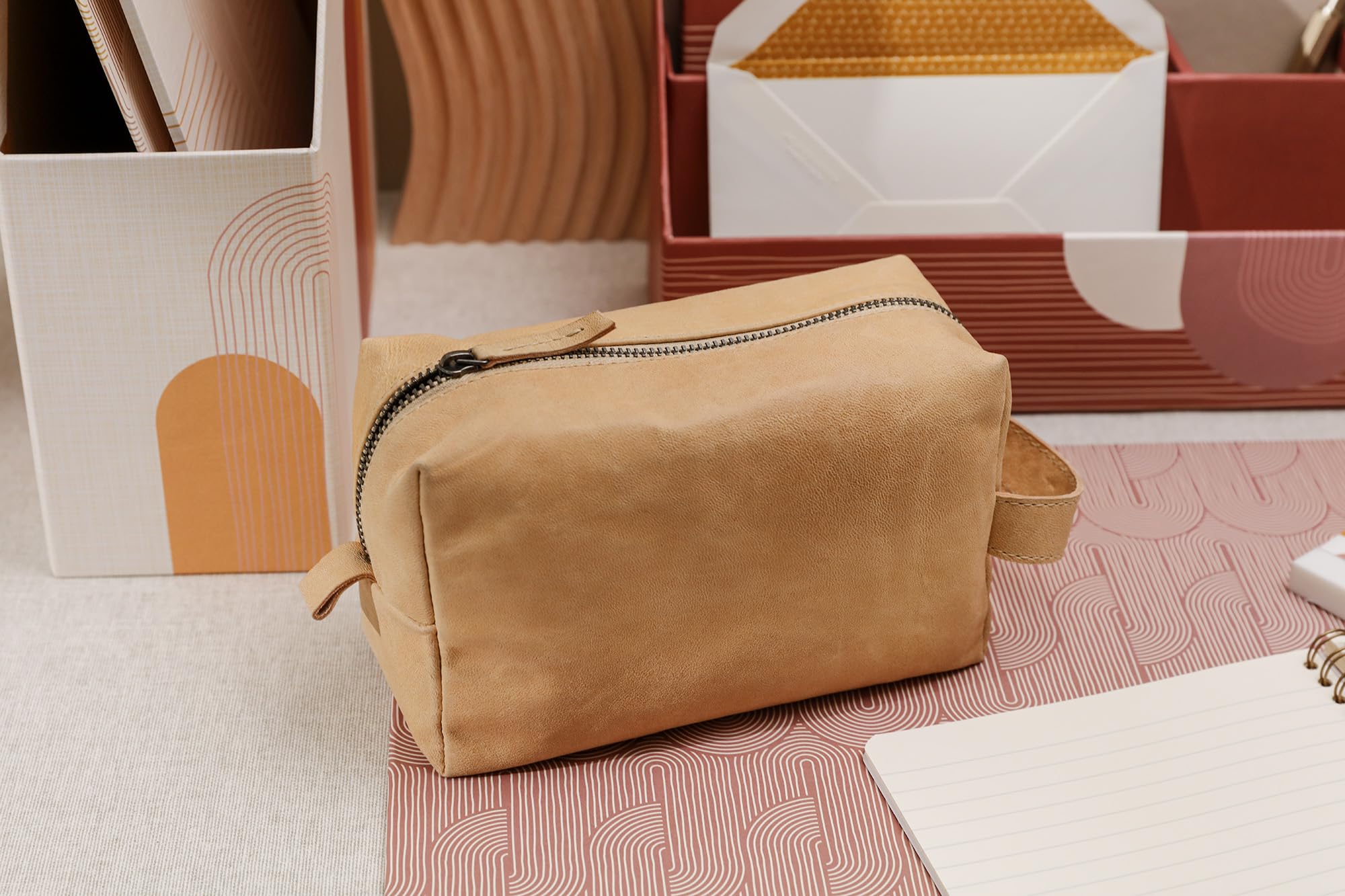 clairefontaine-terracotta-trousse-cuir-terracotta-cuir-agneau image 6