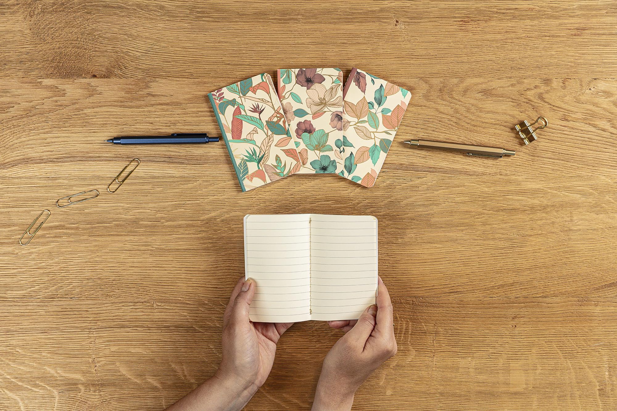 clairefontaine-ginkgo-mini-carnet-cousu-beige-7-5x12-cm-48-pages-unies image 6
