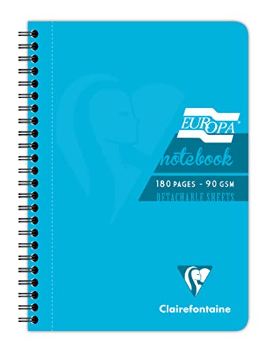 clairefontaine-europa-carnet-spirale-a5-180p-lign-turquoise image 5