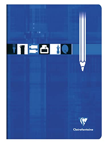 clairefontaine-3160c-cahier-dessin-a4-32p-uni-125g-bleu image 4