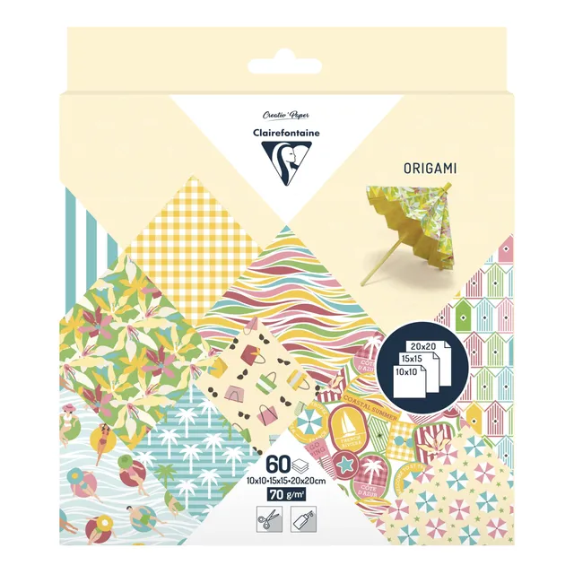 clairefontaine-95384c-papier-origami-french-riviera-60-feuilles image 1