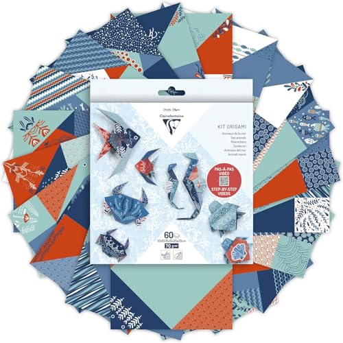clairefontaine-95367c-kit-origami-faune-marine-60-feuilles image 7
