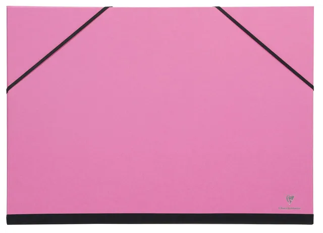 clairefontaine-144806c-carton-dessin-28x38-fuchsia-lastiques image 1