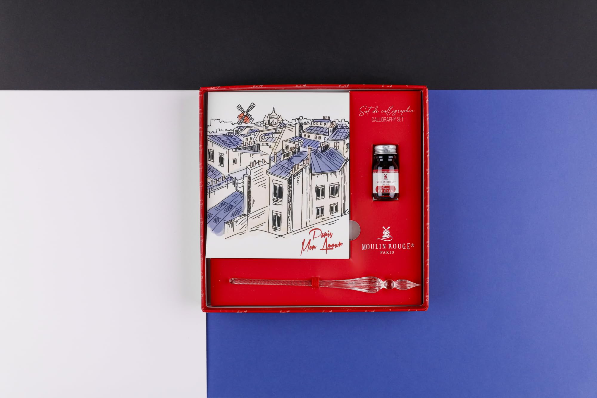 clairefontaine-moulin-rouge-812449c-coffret-calligraphie-plume-verre-encre image 3