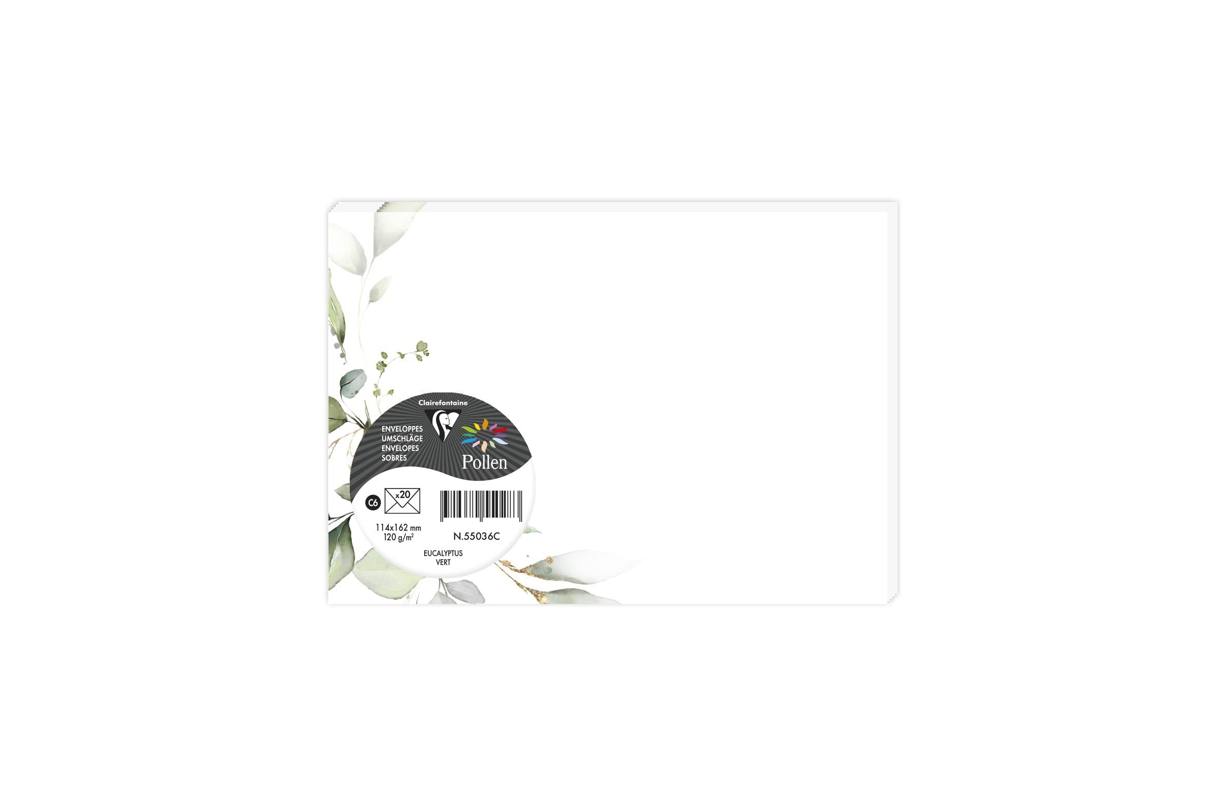 clairefontaine-pollen-55038c-enveloppes-c6-rose-2-lot-de-20 image 8