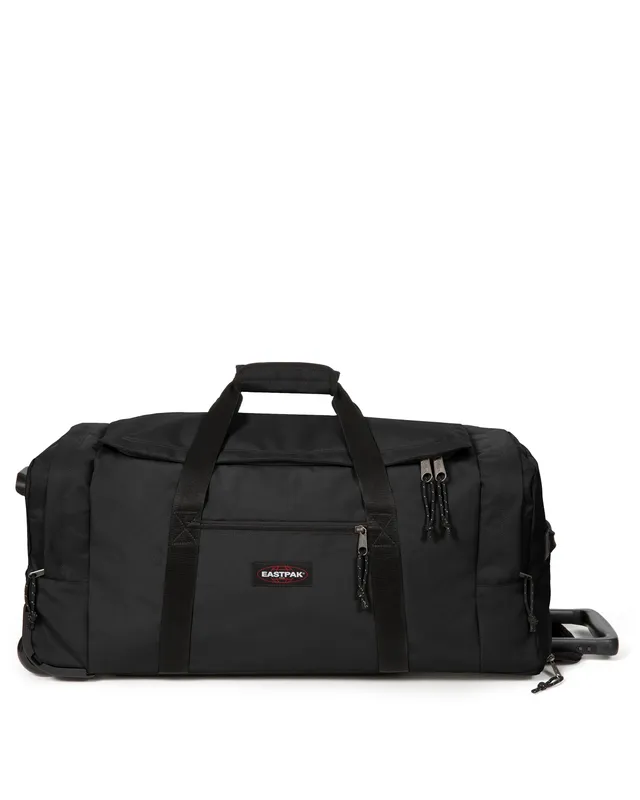 eastpak-leatherface-l-valise-black-souple-roulettes image 1