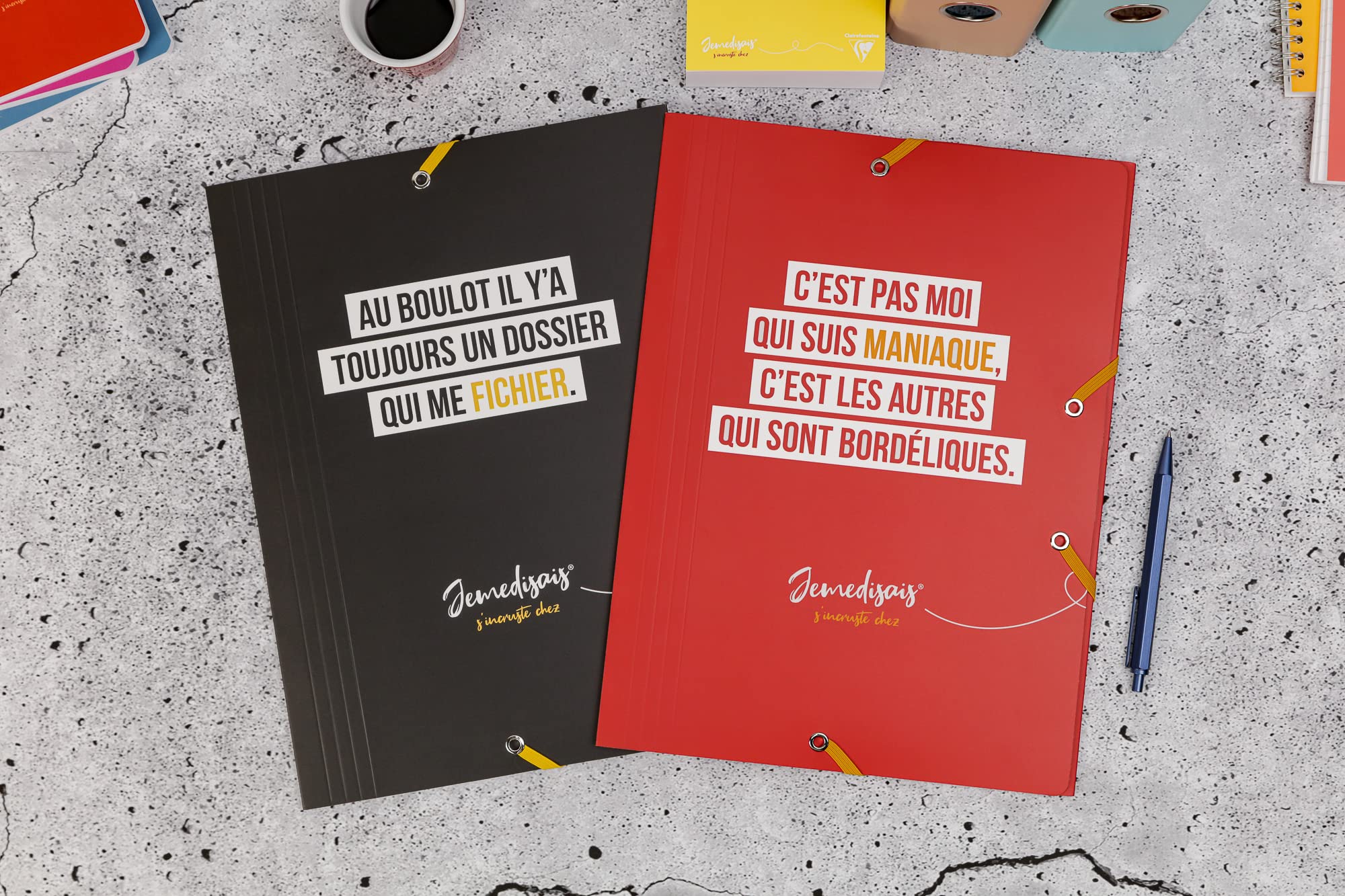 clairefontaine-jemedisais-chemise-lastique-3-rabats-a4-mat image 3