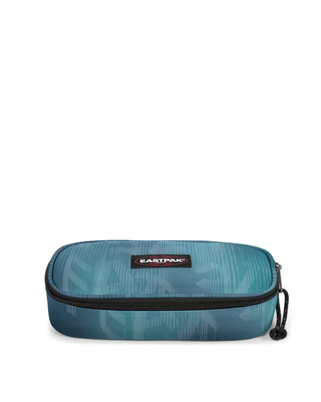 eastpak-oval-single-trousse-moyen-letter-dye-blue-deperlante image 1