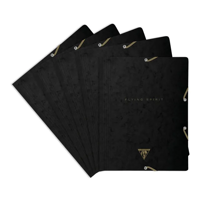 clairefontaine-flying-spirit-102514c-chemises-lot-5-noires image 1