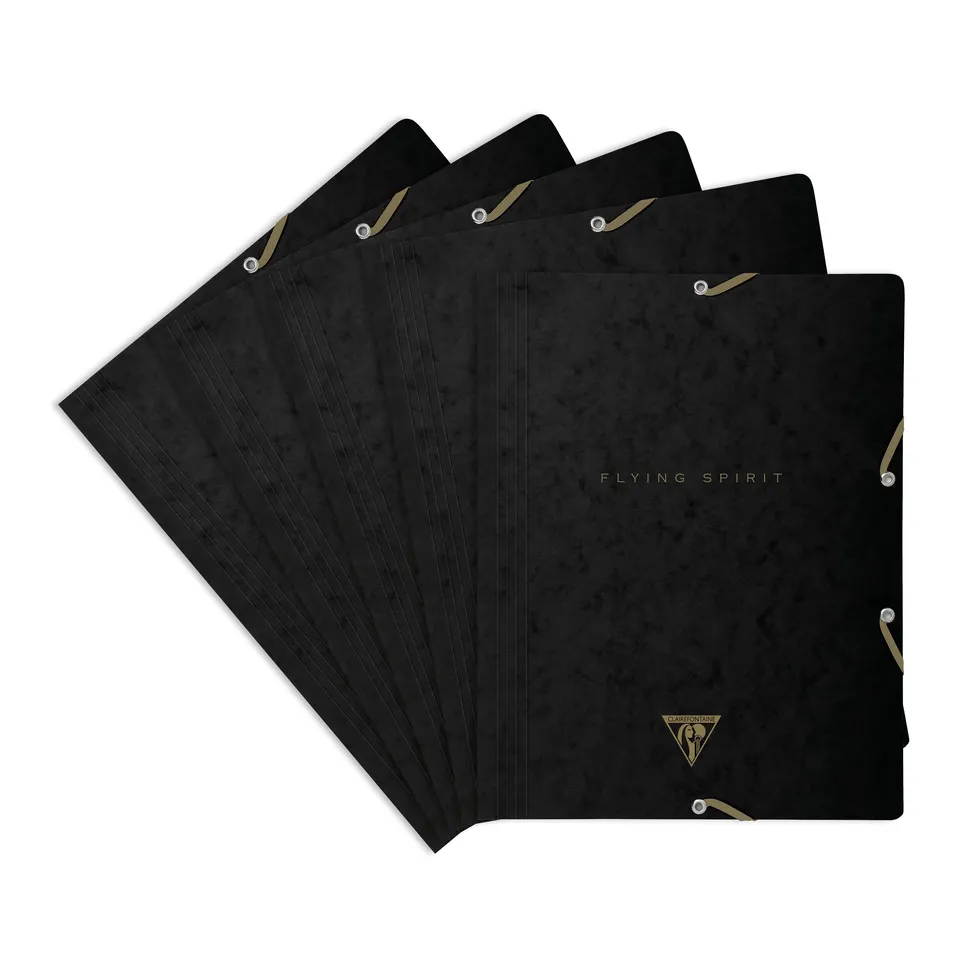 clairefontaine-flying-spirit-102514c-chemises-lot-5-noires image 1