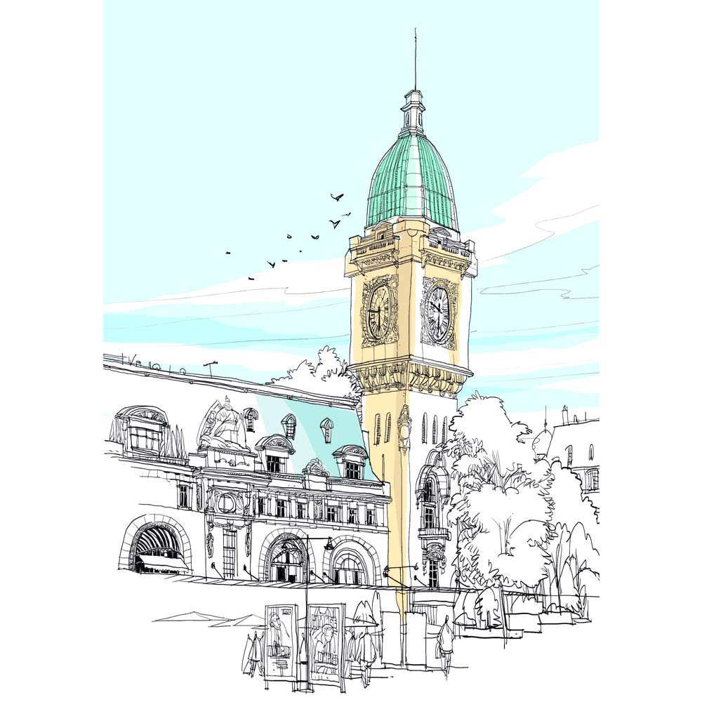 clairefontaine-carnet-coloriage-villes-adulte-a4-24-pages image 3
