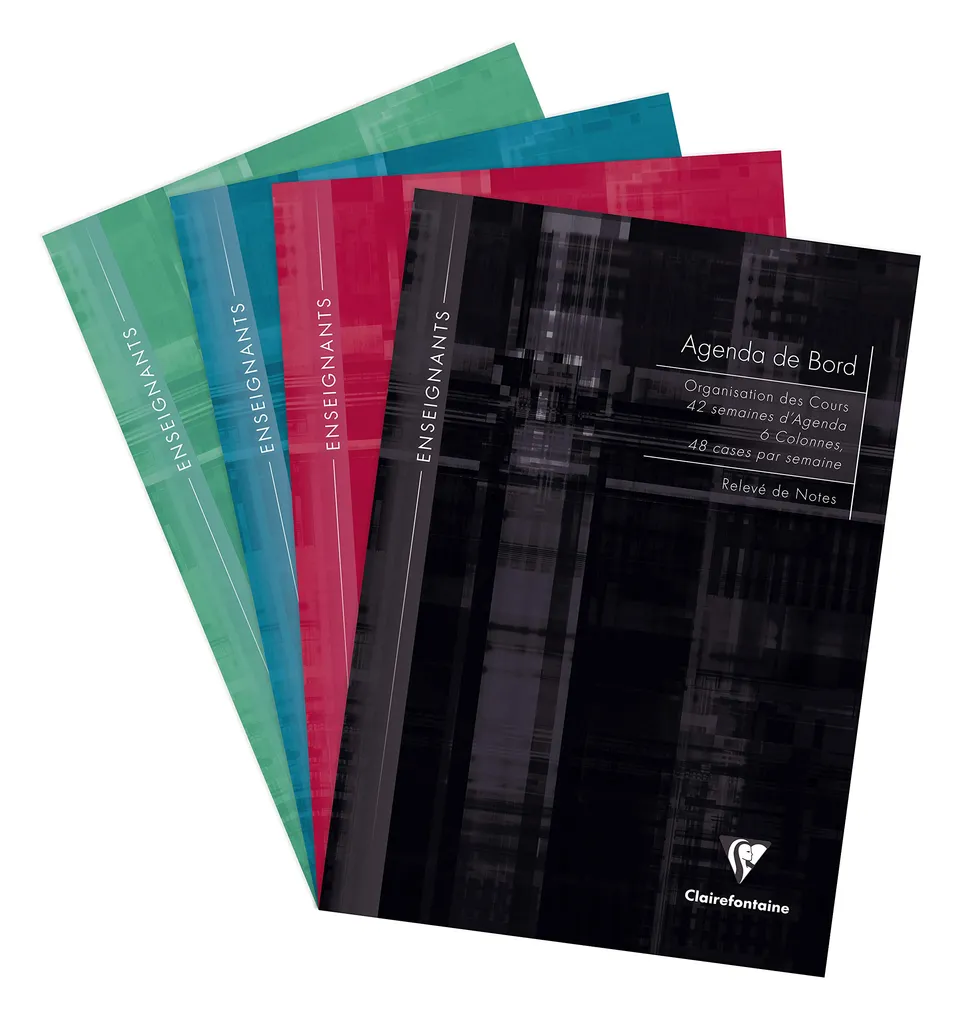 clairefontaine-9069c-agenda-de-bord-6-colonnes-a4-48-cases image 1