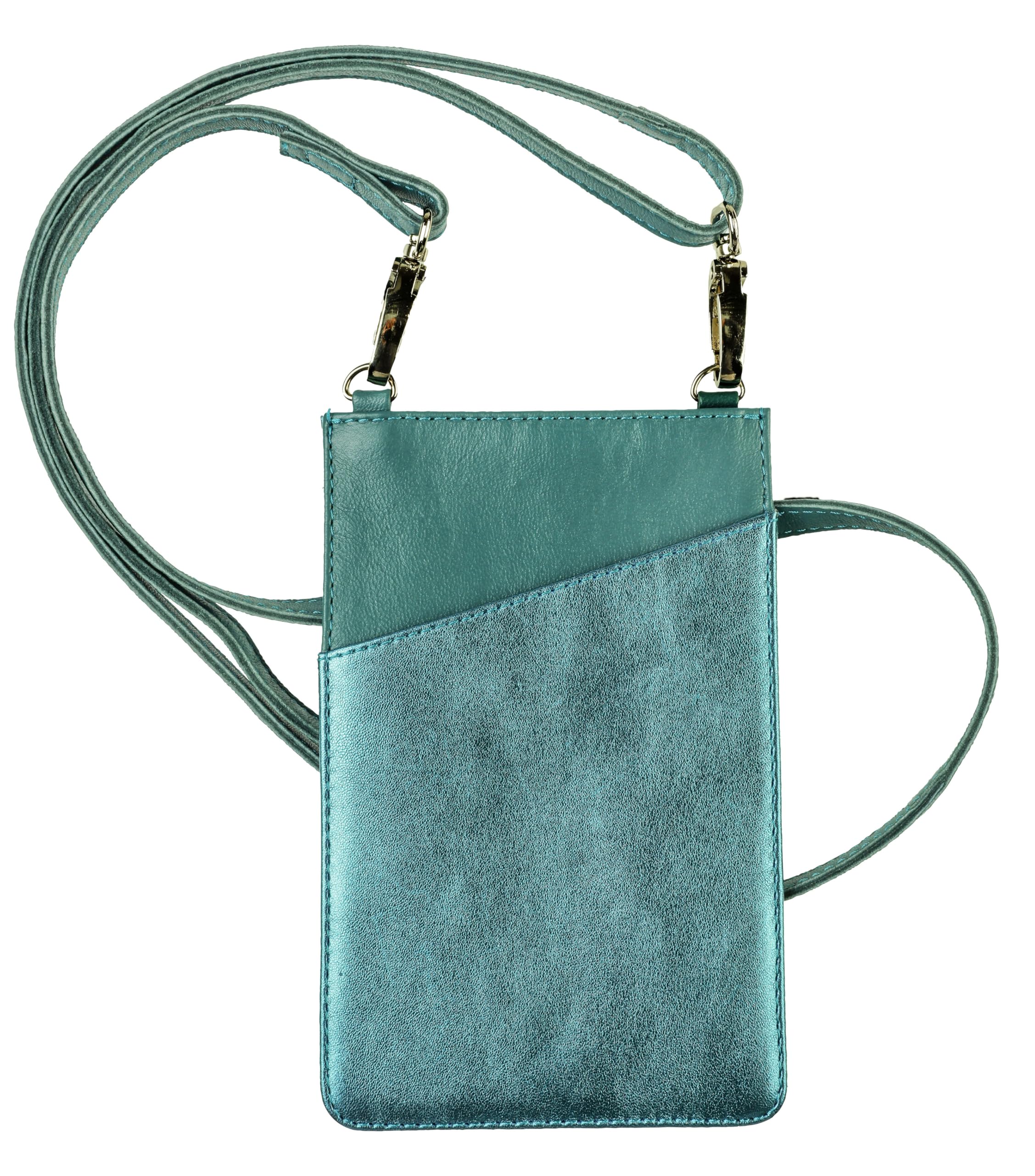 clairefontaine-ginkgo-pochette-t-l-phone-cuir-vert-3-pi-ces image 2