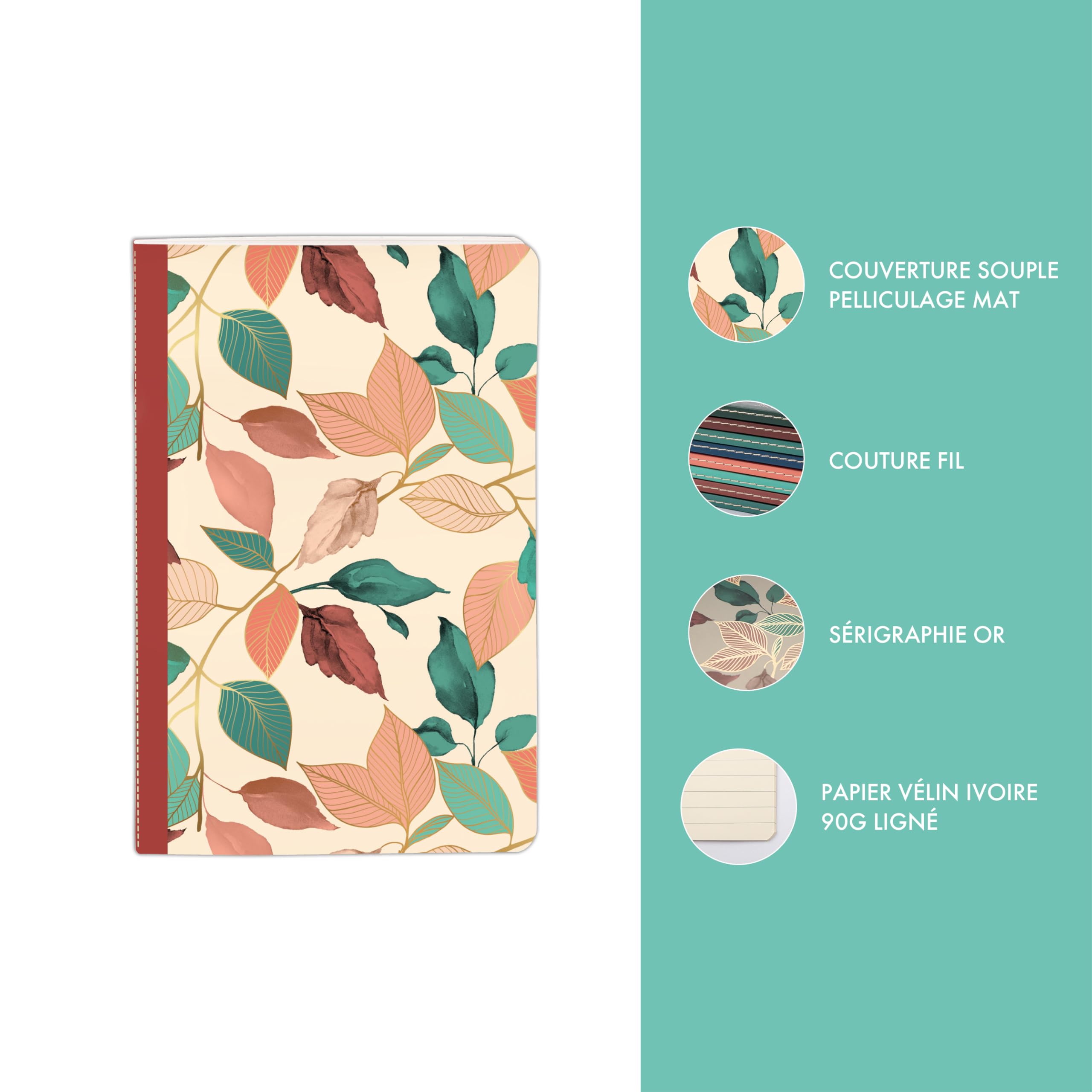 clairefontaine-1951-back-to-basics-carnet-lign-beige-11x17-cm-96-pages image 3