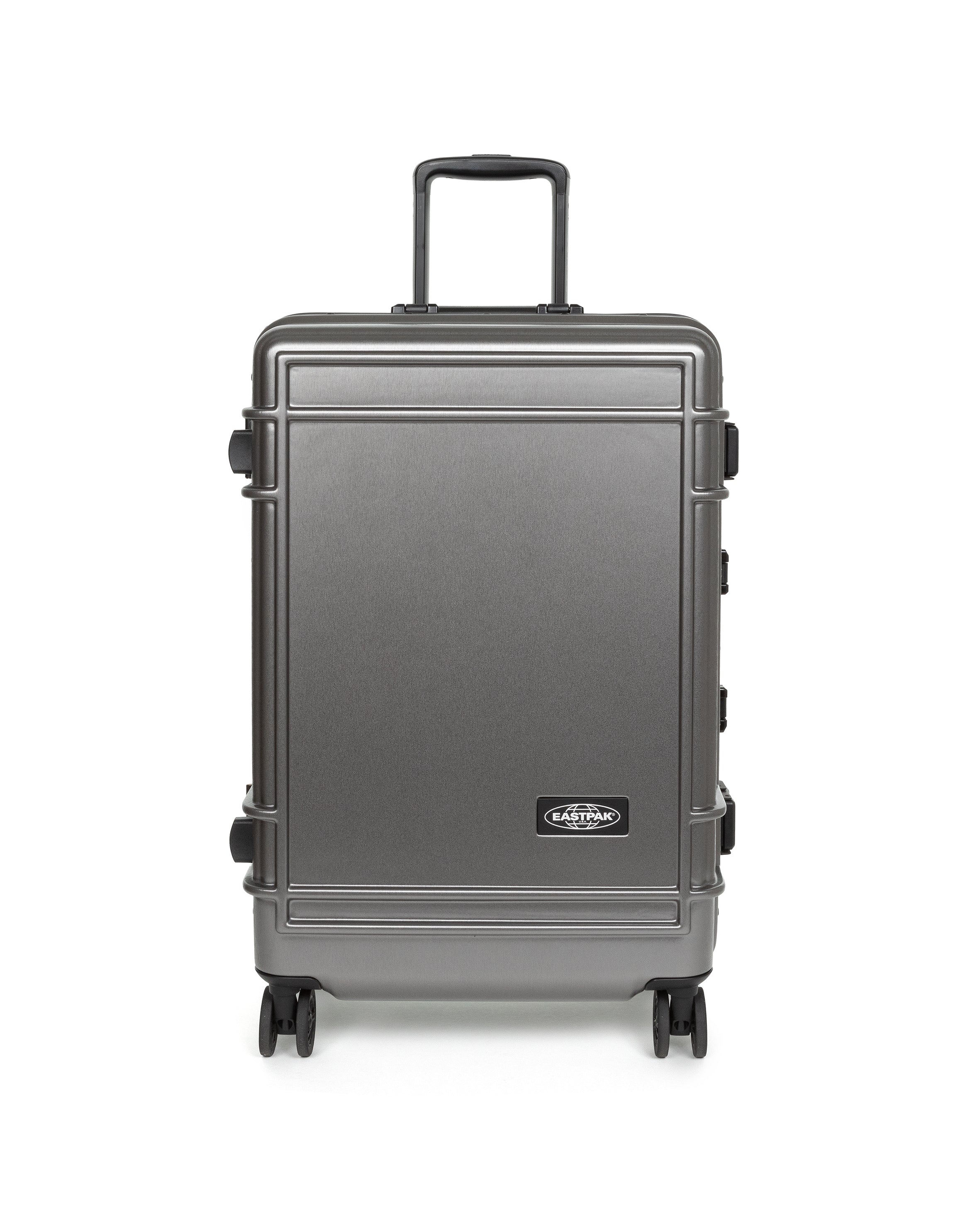 eastpak-resist-r-case-l-valise-rigide-grande-brushed-metal image 1