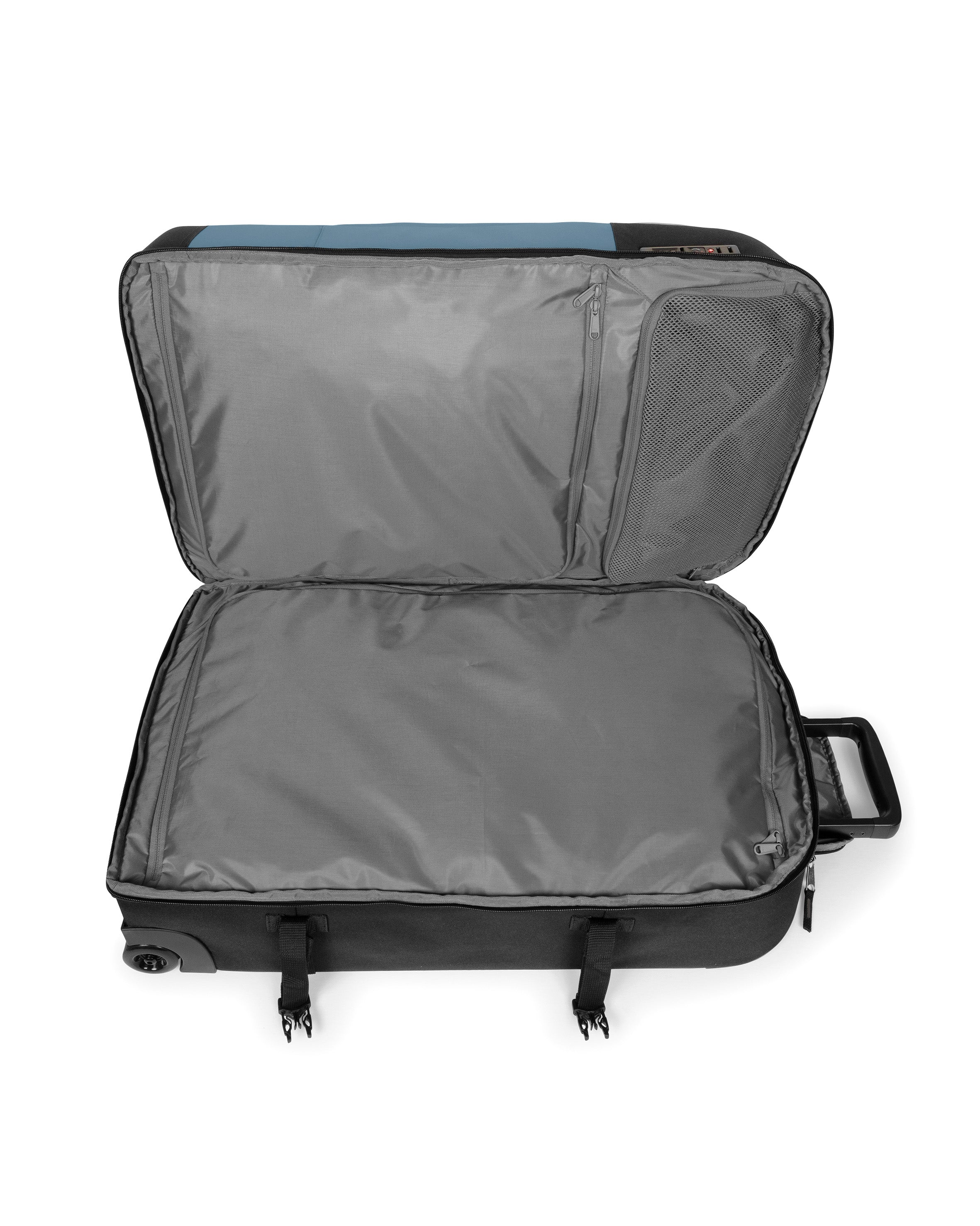 eastpak-transit-r-pro-m-valise-blue-pro-coated-2-roues-tsa image 2