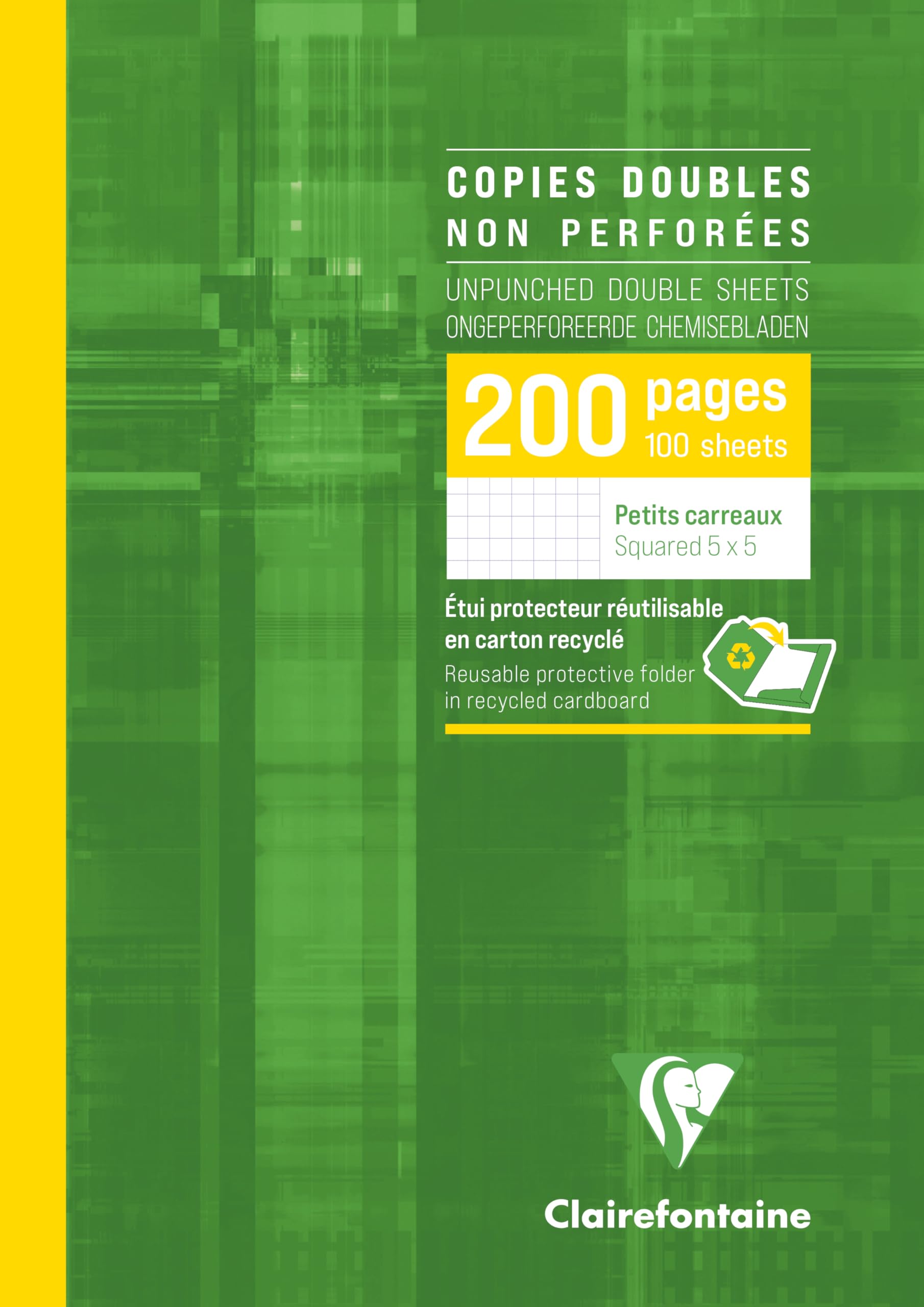clairefontaine-back-to-basics-tui-200-pages-petits-carreaux-90g image 1