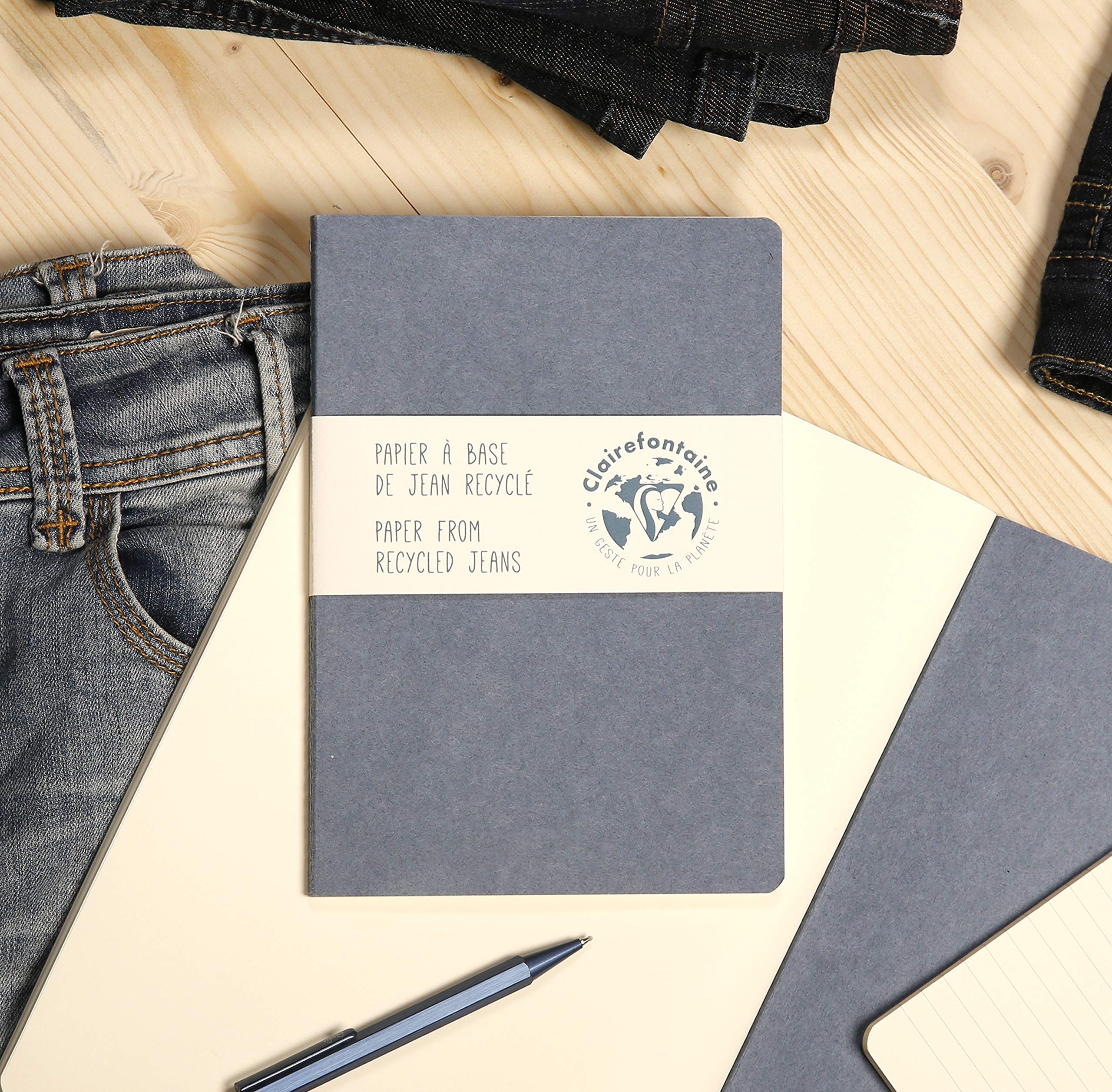 clairefontaine-jeans-83516c-carnet-cousu-a5-lign-96-pages image 4