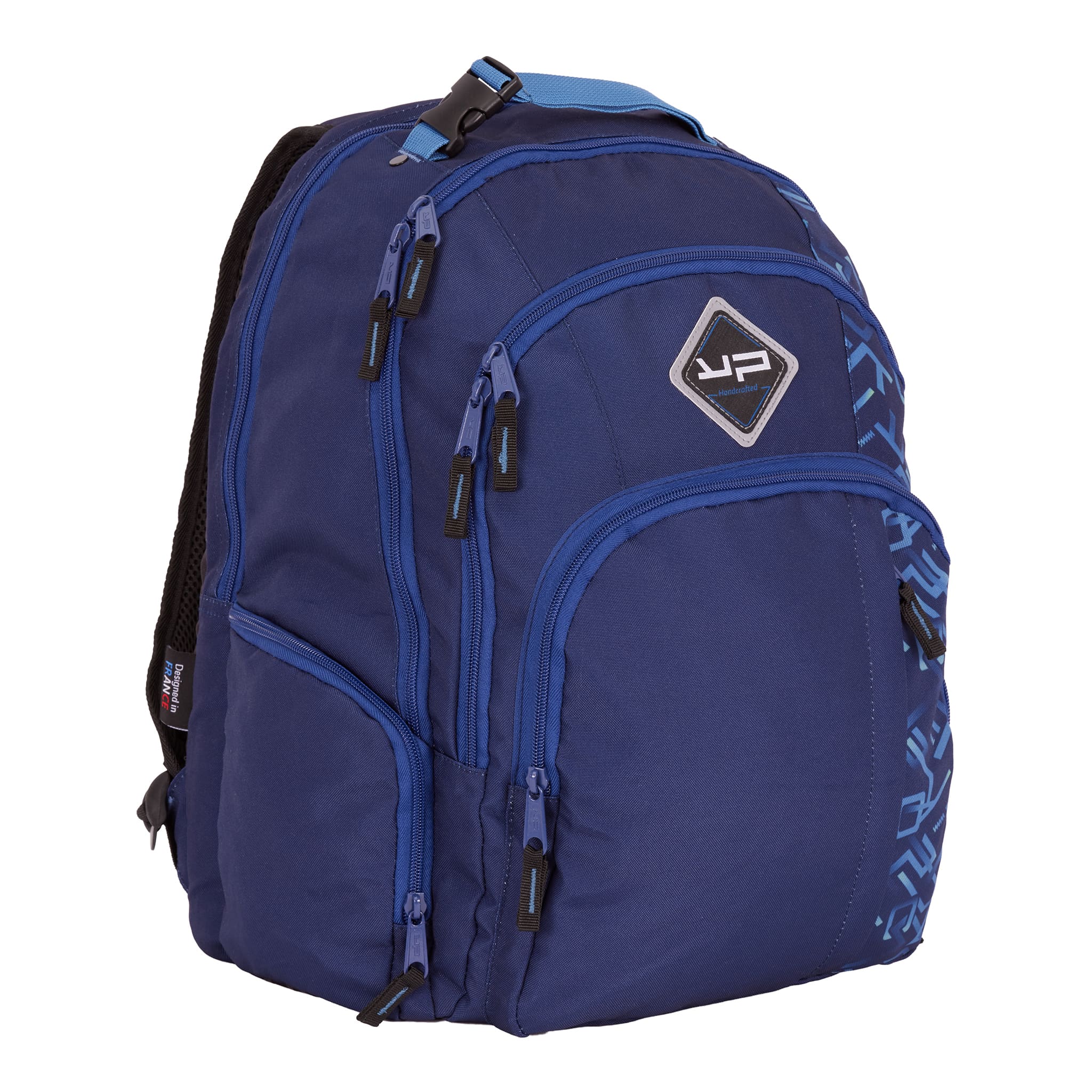 bodypack-college-lycee-sac-a-dos-ordi-usb-typo-bleu-recycle image 1
