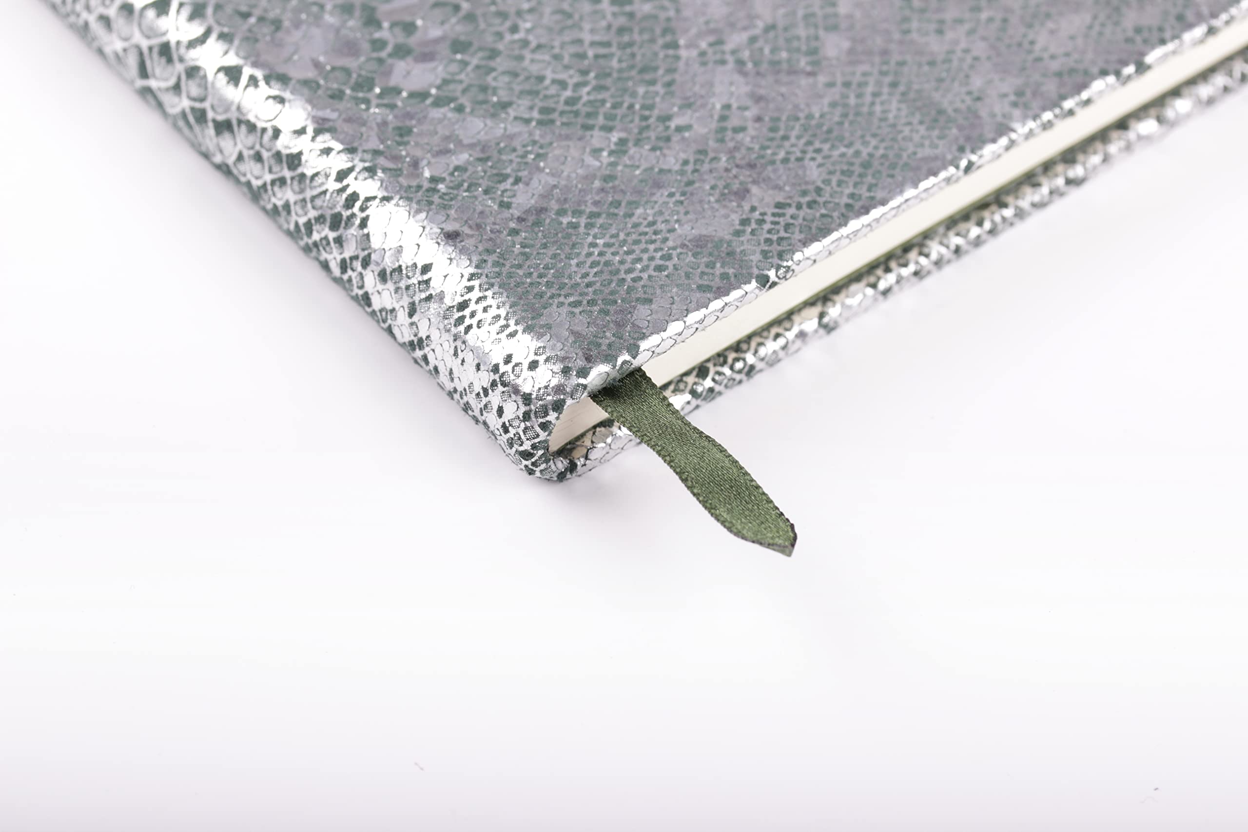 clairefontaine-age-bag-400122c-carnet-cuir-a5-vert-argent-144p image 5