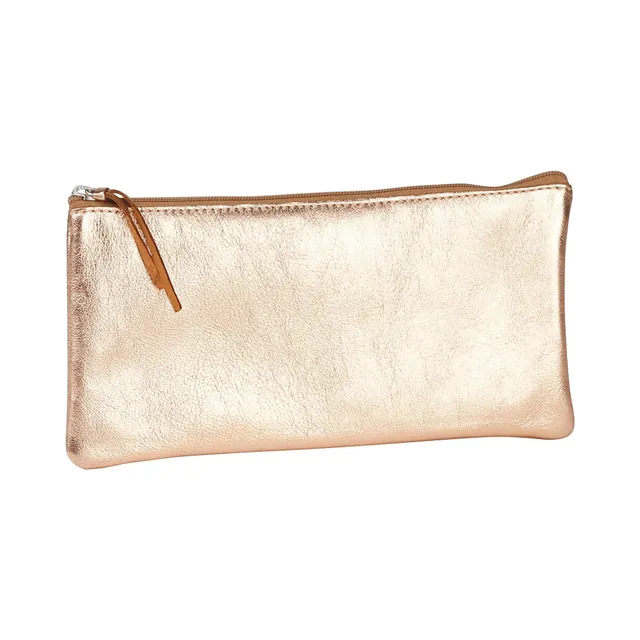clairefontaine-age-bag-8700c-trousse-cuir-cuivre-22x11 image 1