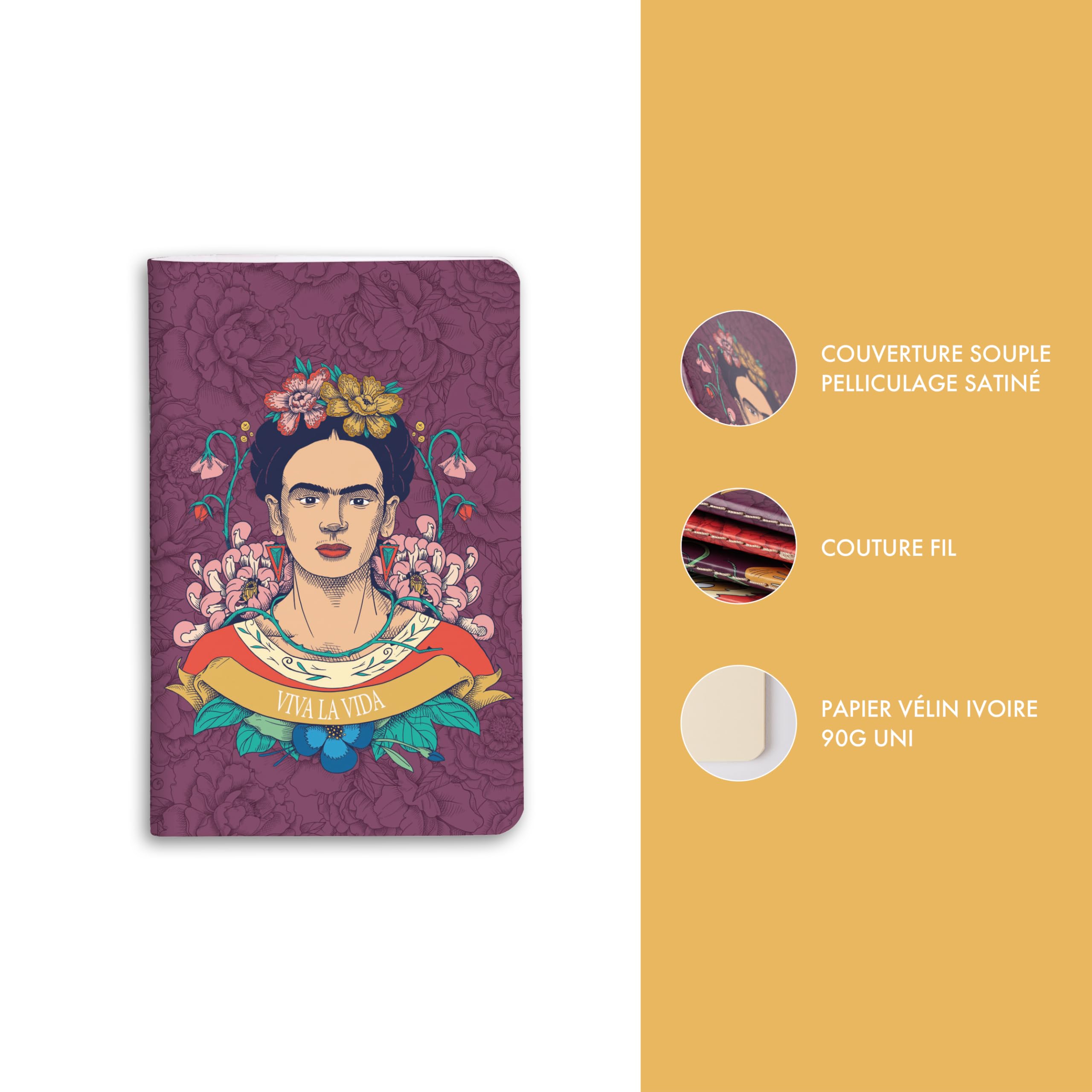 clairefontaine-frida-kahlo-116210c-carnet-7-5x12-cm-uni-floral image 3