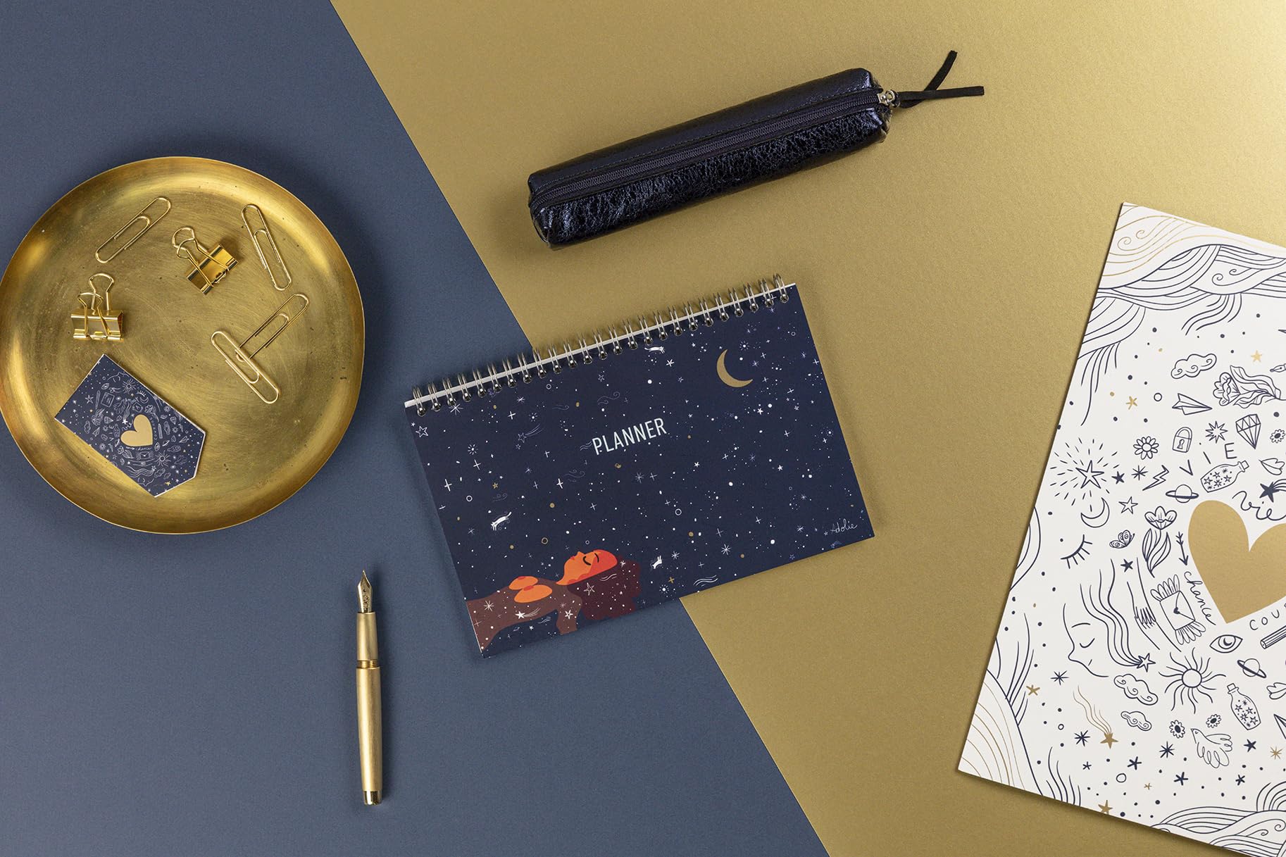 clairefontaine-adolie-116295c-bloc-planner-celeste-22x14cm-non-date image 5