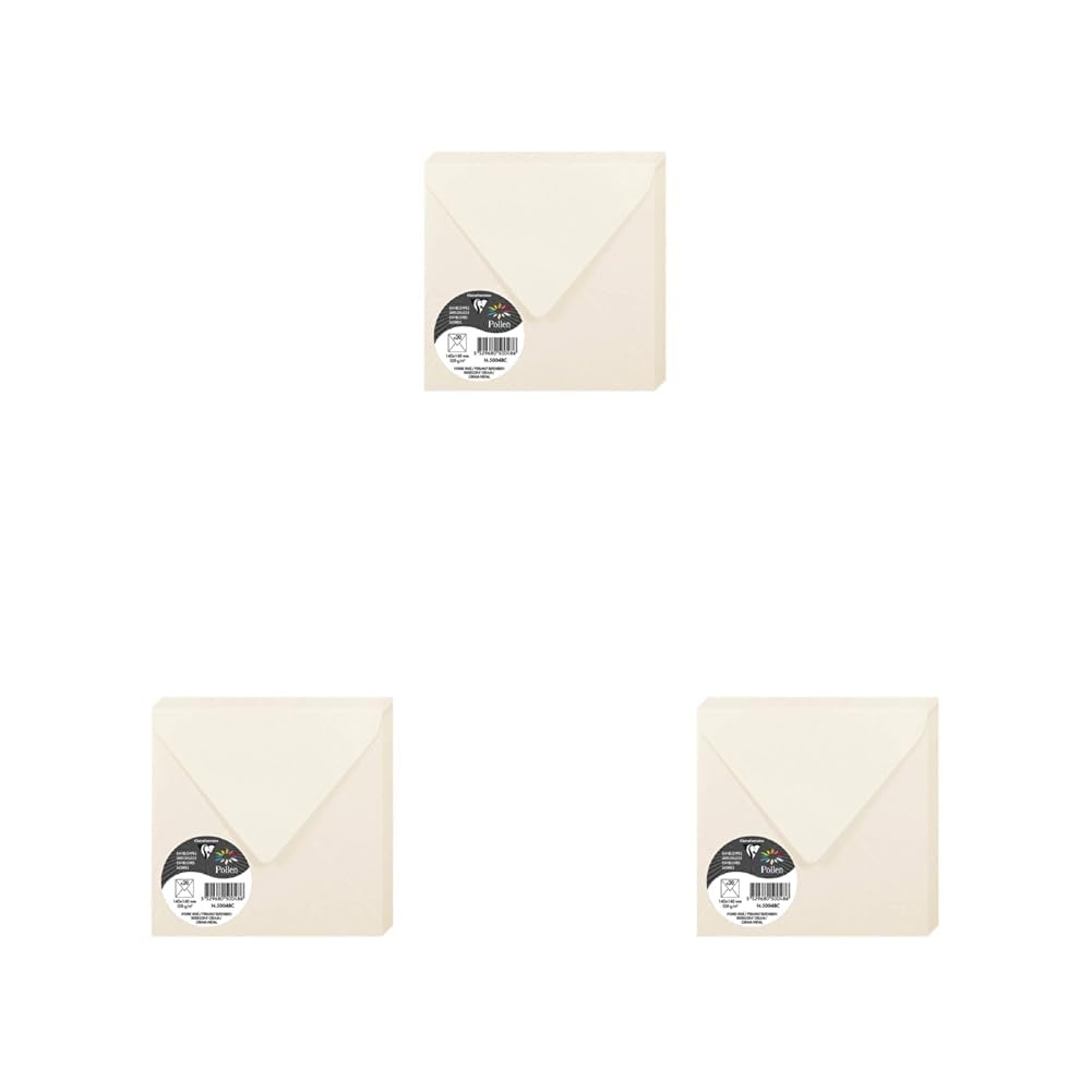 clairefontaine-pollen-enveloppe-ivoire-iris-14x14-cm-lot-20-120g image 7