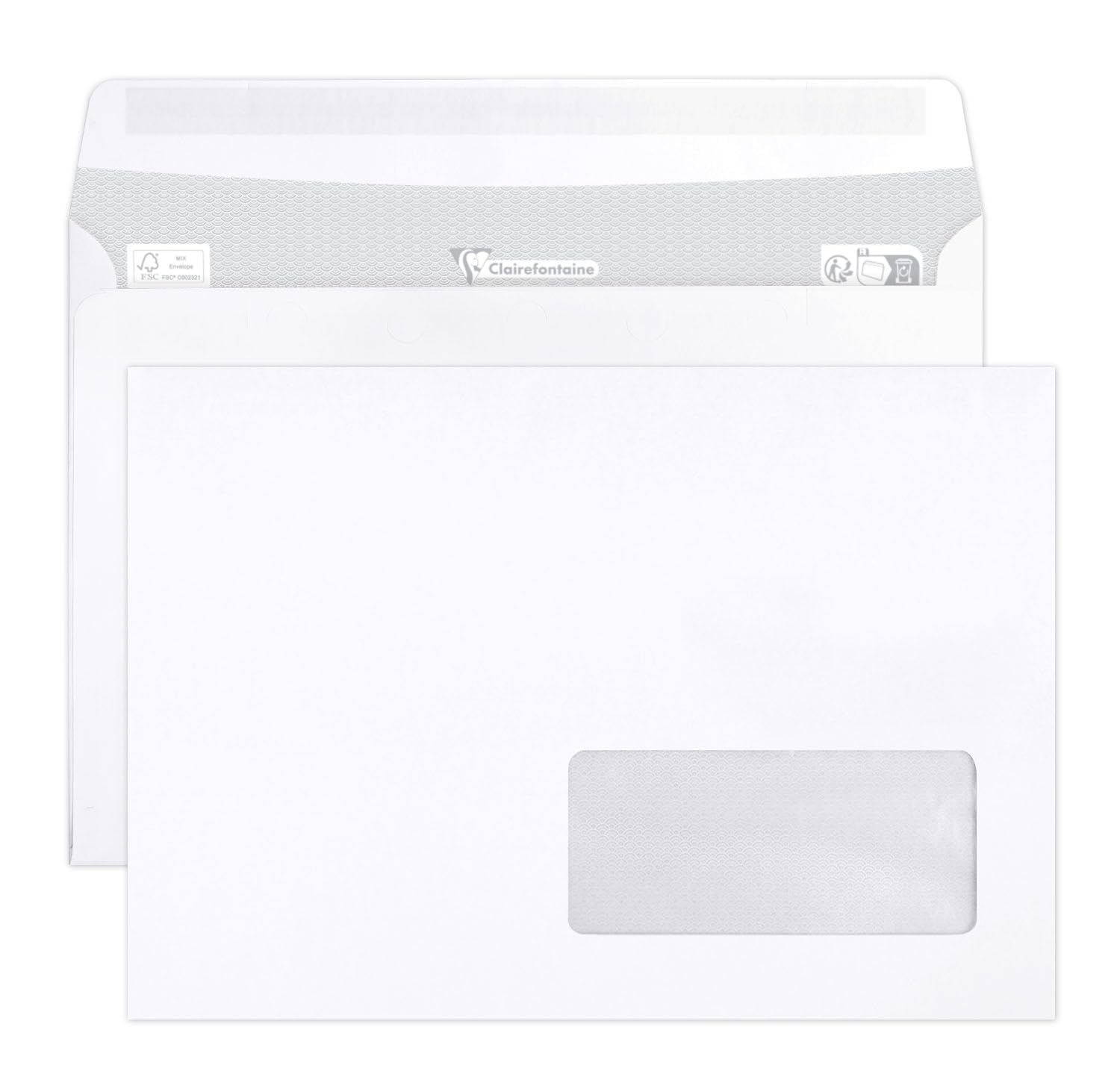 clairefontaine-triomphe-10242c-enveloppes-c5-fen-tre-bo-te-500-90g image 1