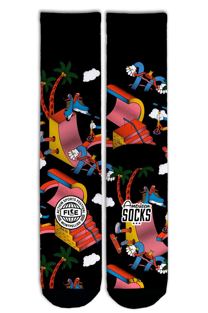 chaussettes-fise-lez-go-hautes-noires-s-m image 1