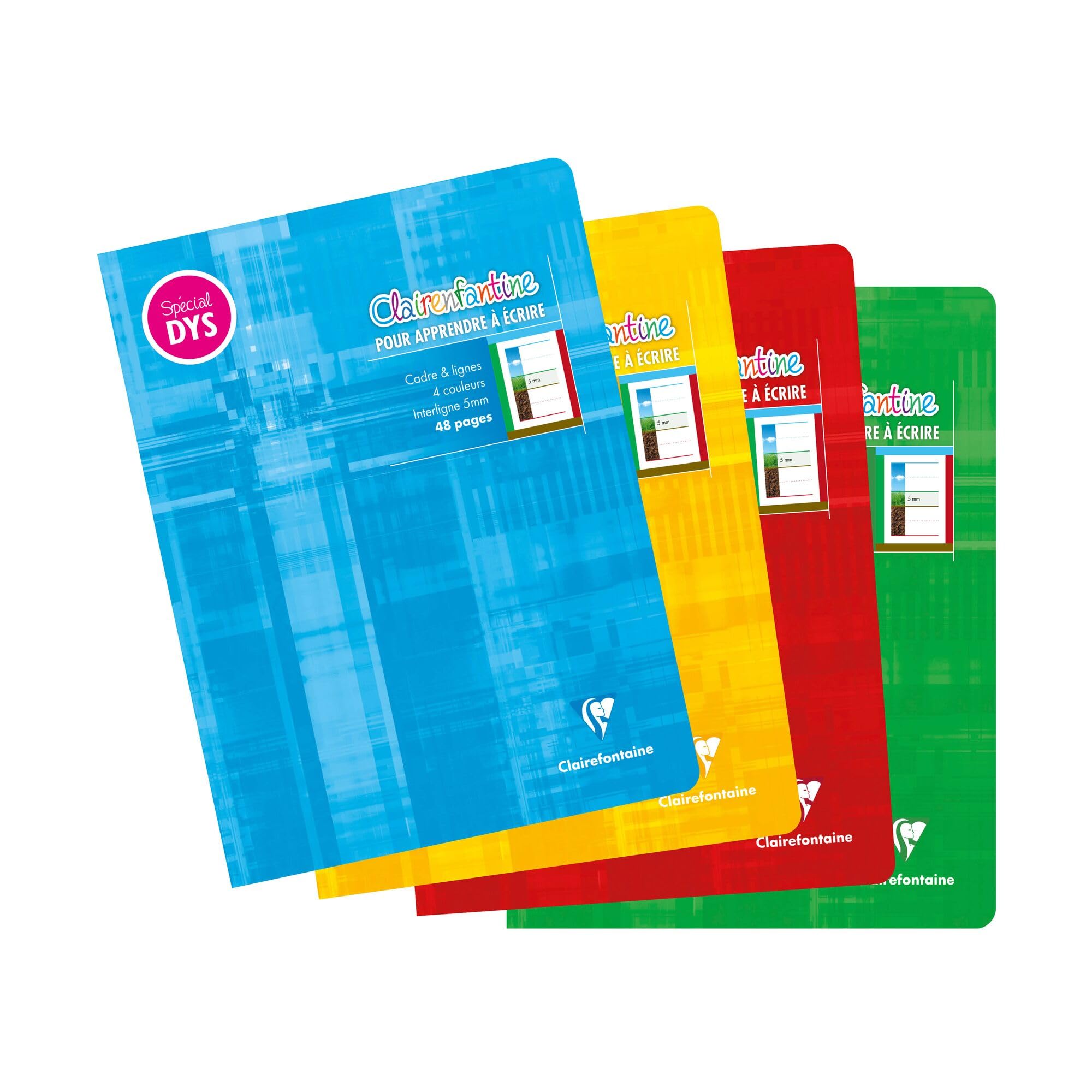 clairefontaine-1951-36138c-cahier-a4-48p-lignage-4-couleurs-dys-3mm image 7